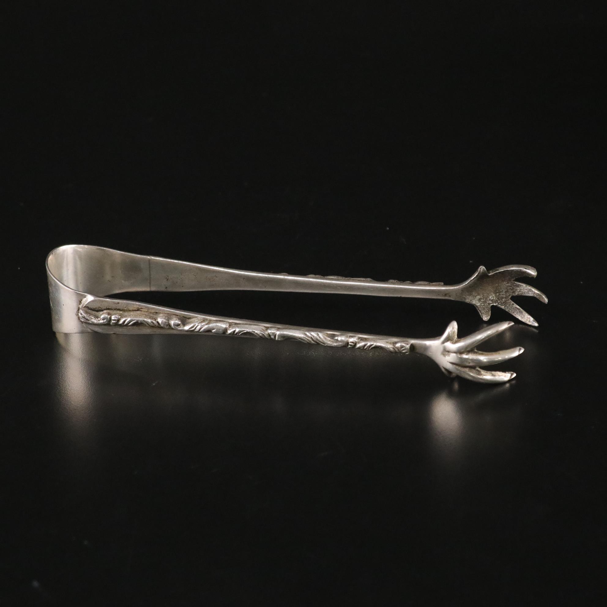 Sterling & Silver Plate Trivets, Serving Bowl & Tongs