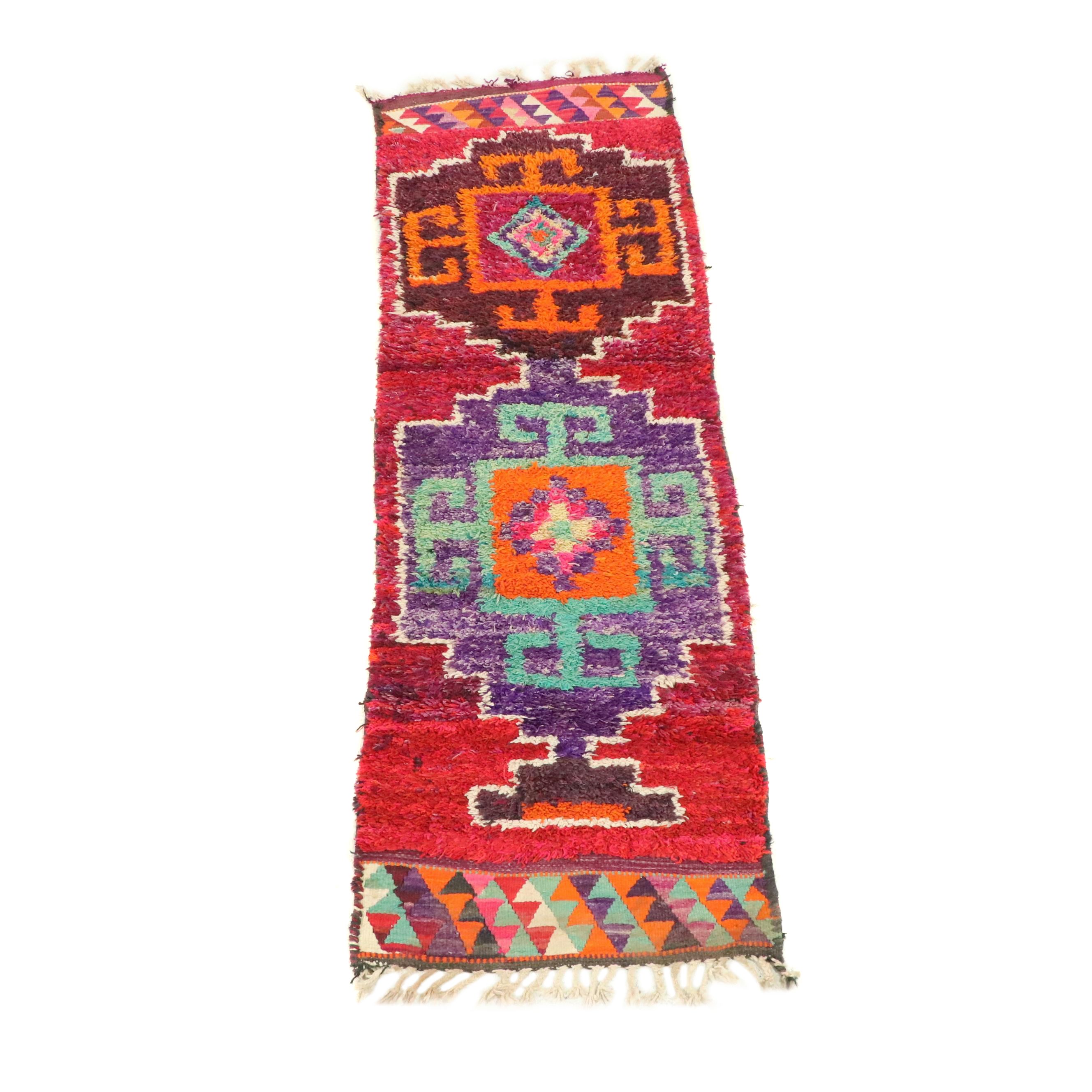 3'1 x 10'2 Hand-Knotted Moroccan Berber Long Rug