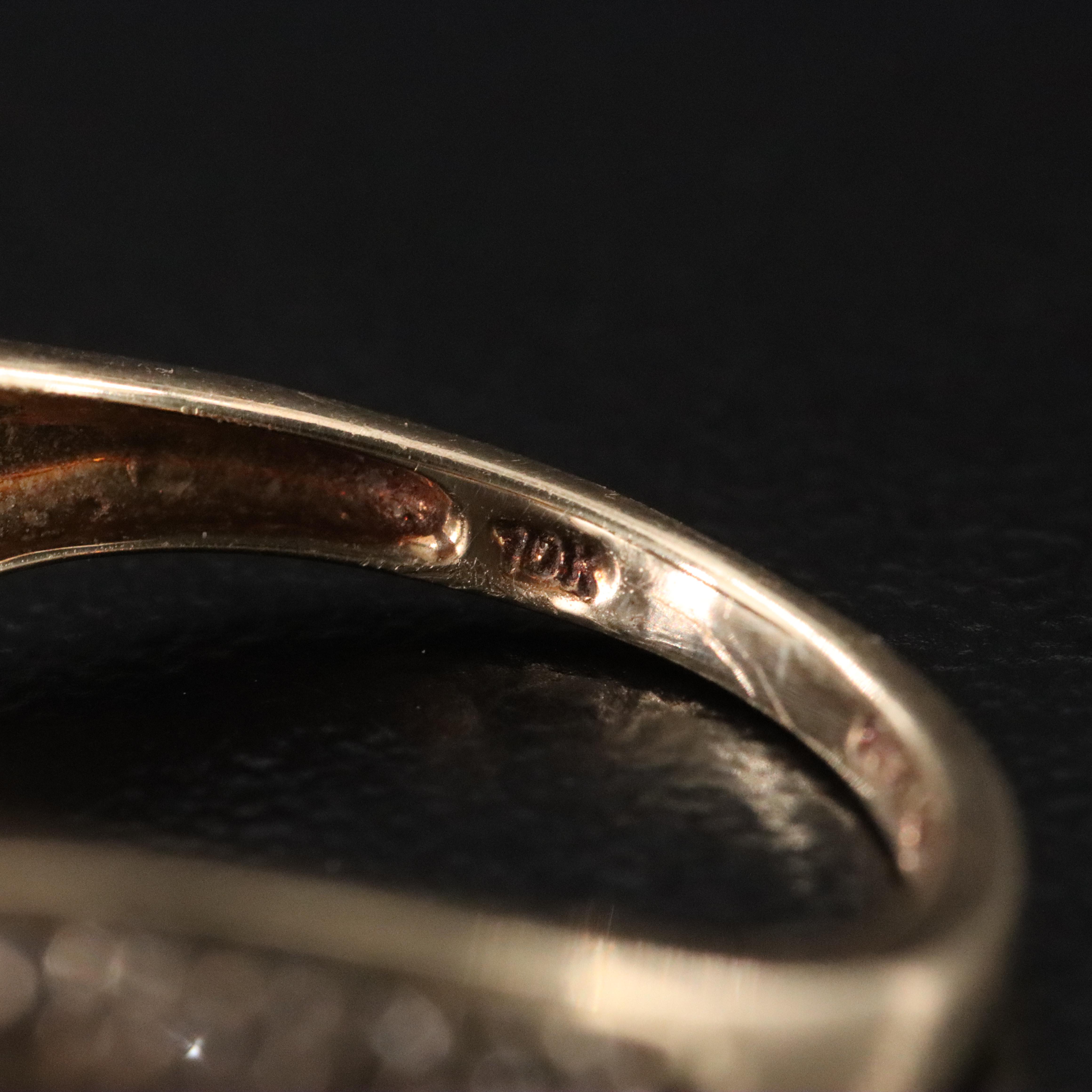 10K Sapphire  and Diamond Cluster Ring