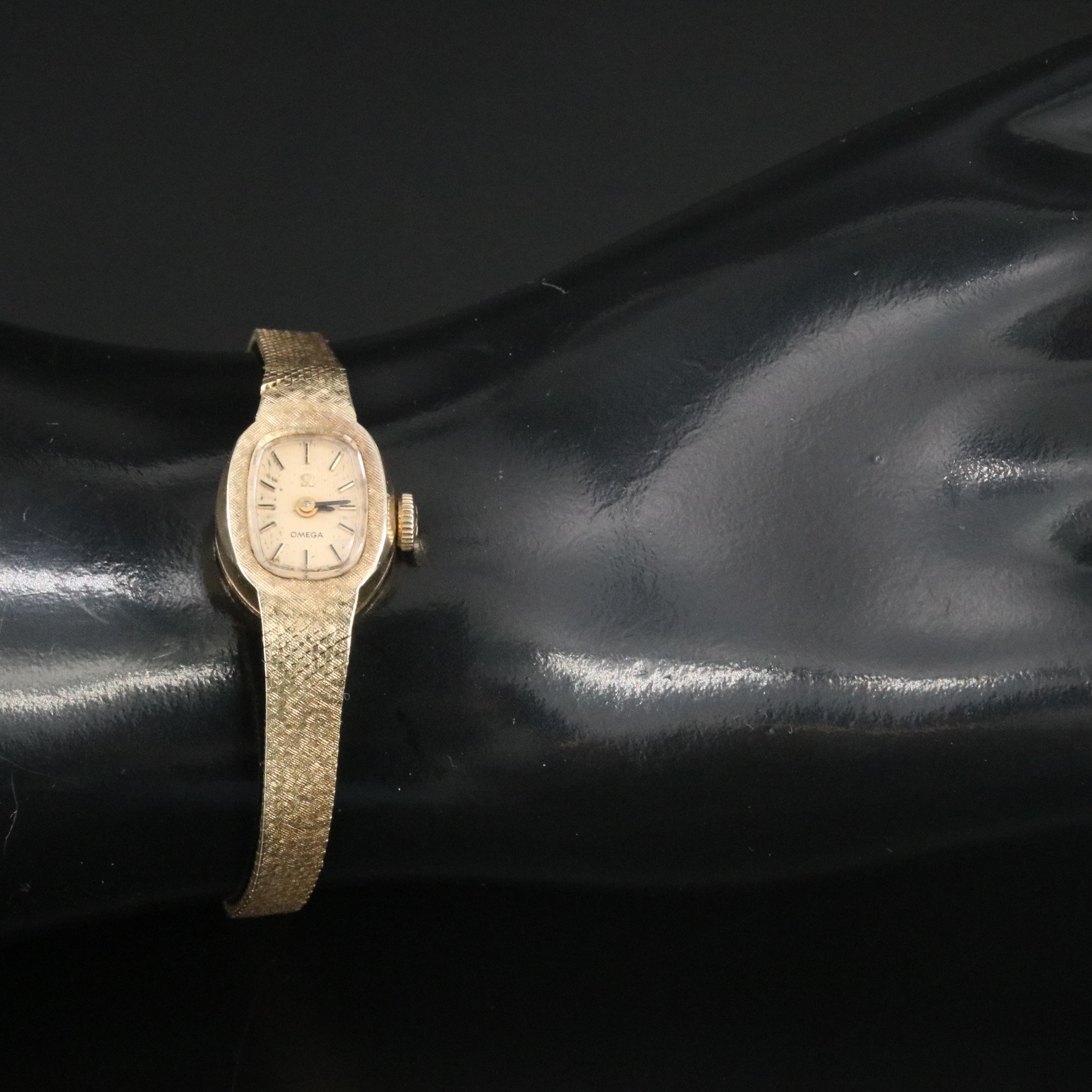 Vintage Omega 14K Gold Manual-Wind Watch