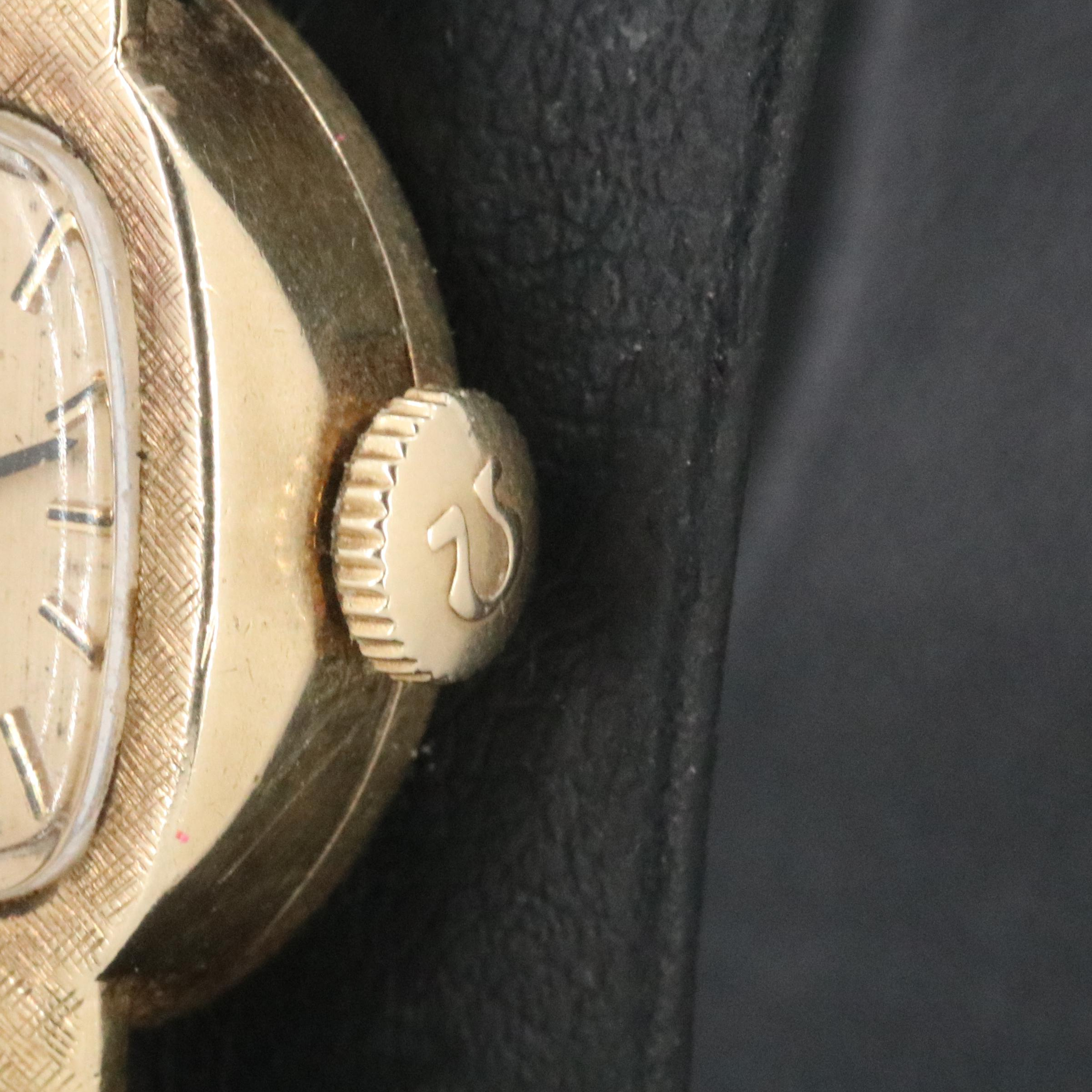 Vintage Omega 14K Gold Manual-Wind Watch