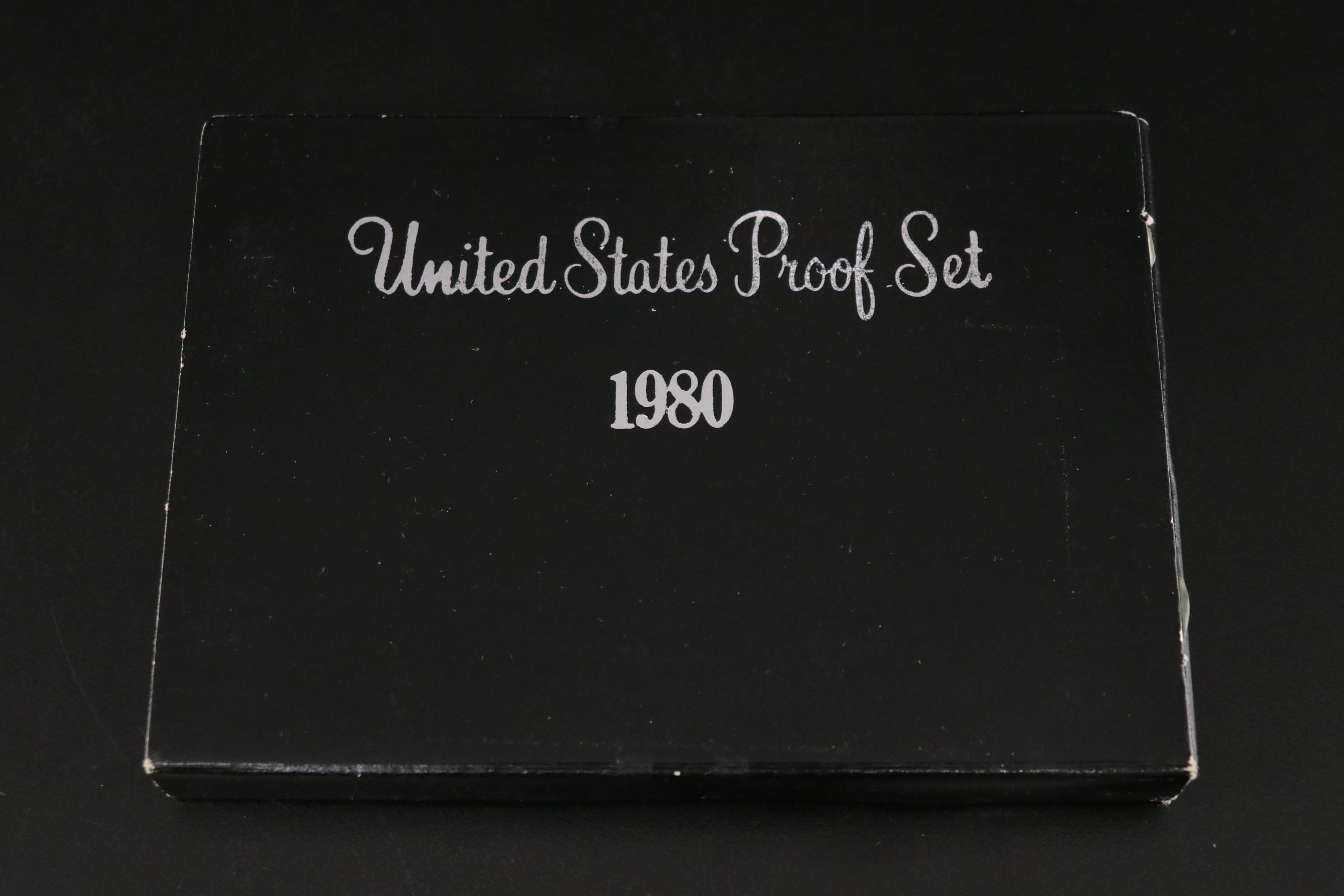 Thirteen US Mint Proof Sets, 1968 - 1980