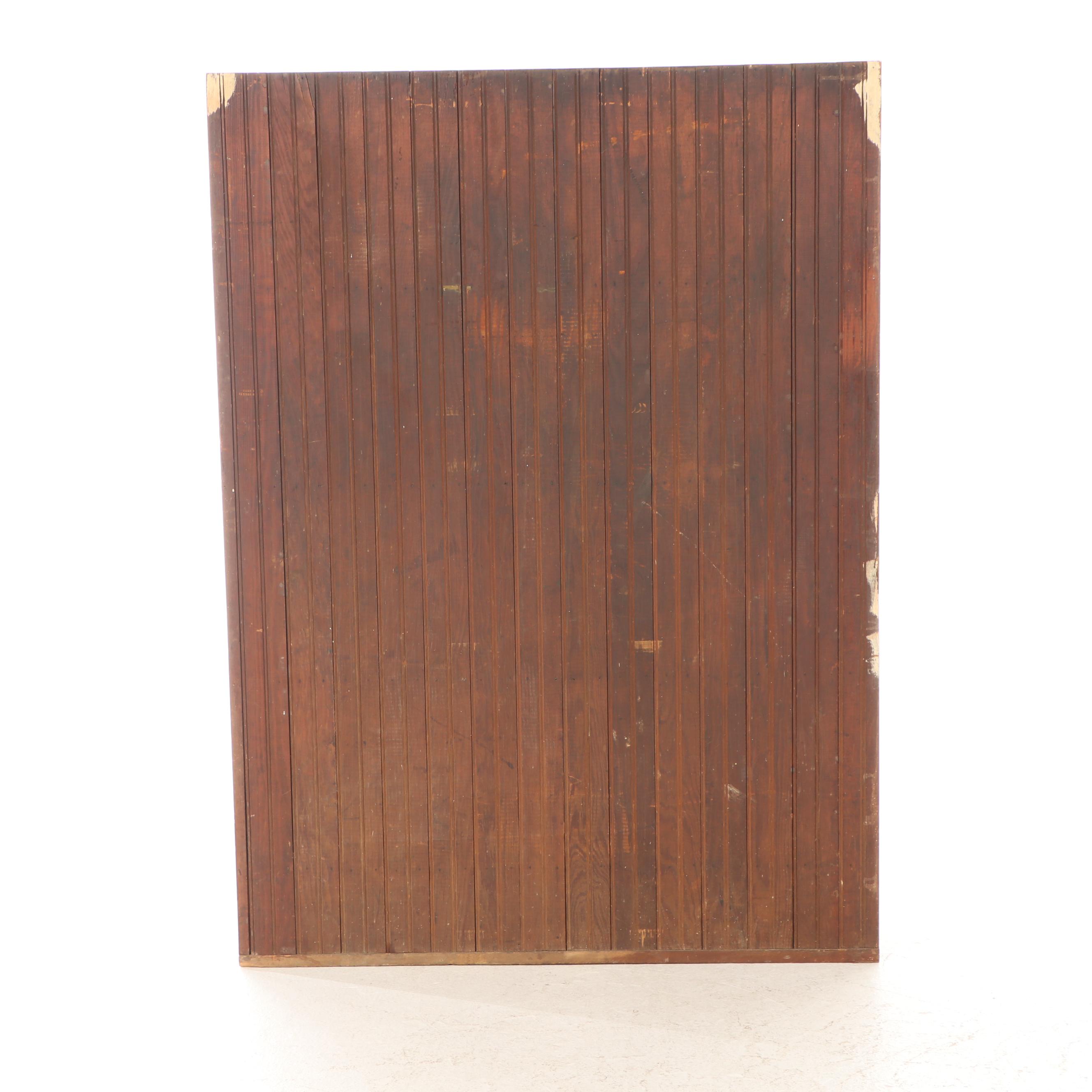 American Yellow Pine China Cabinet, Early 20th Century