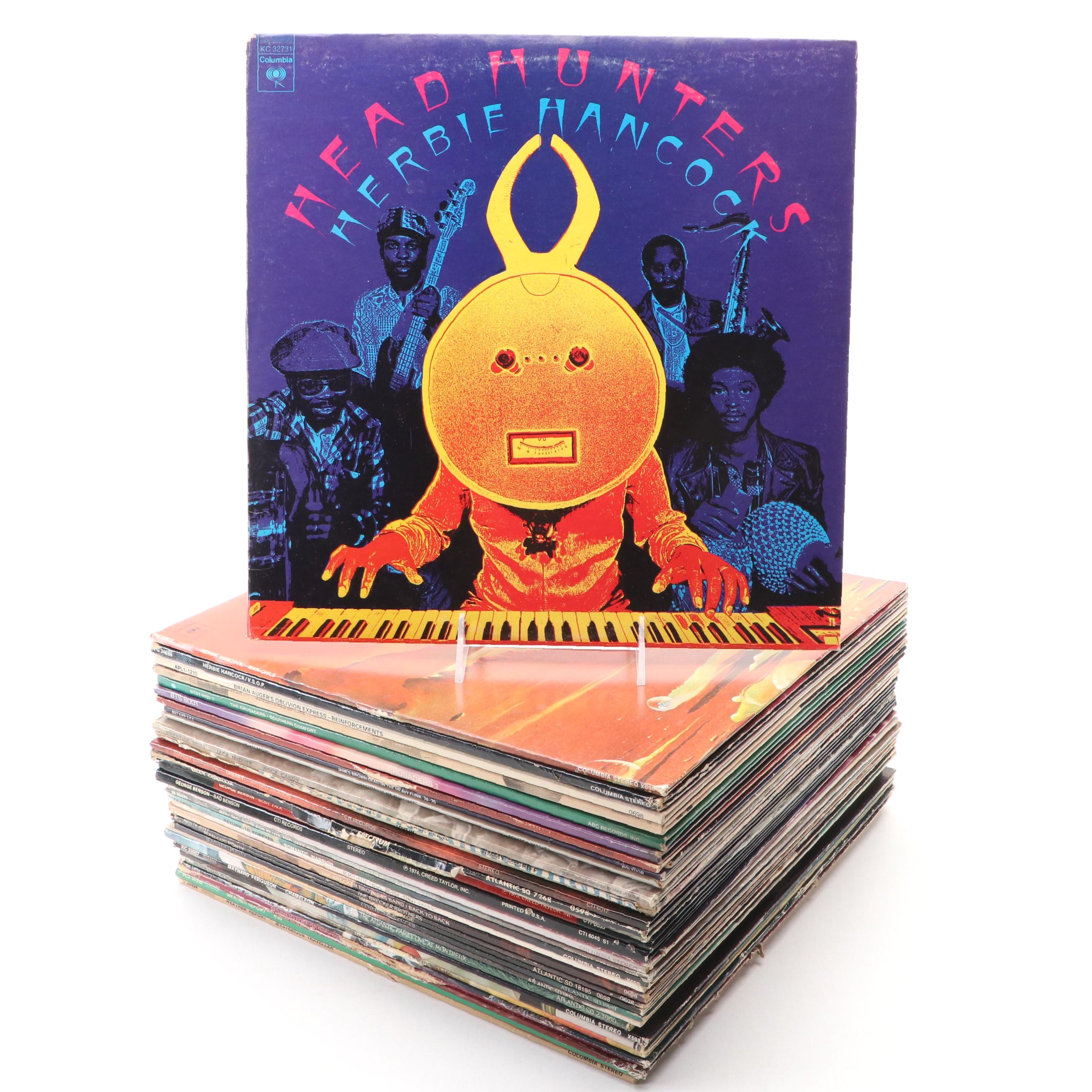 Herbie Hancock, James Brown, George Benson, and More Vinyl Record Albums