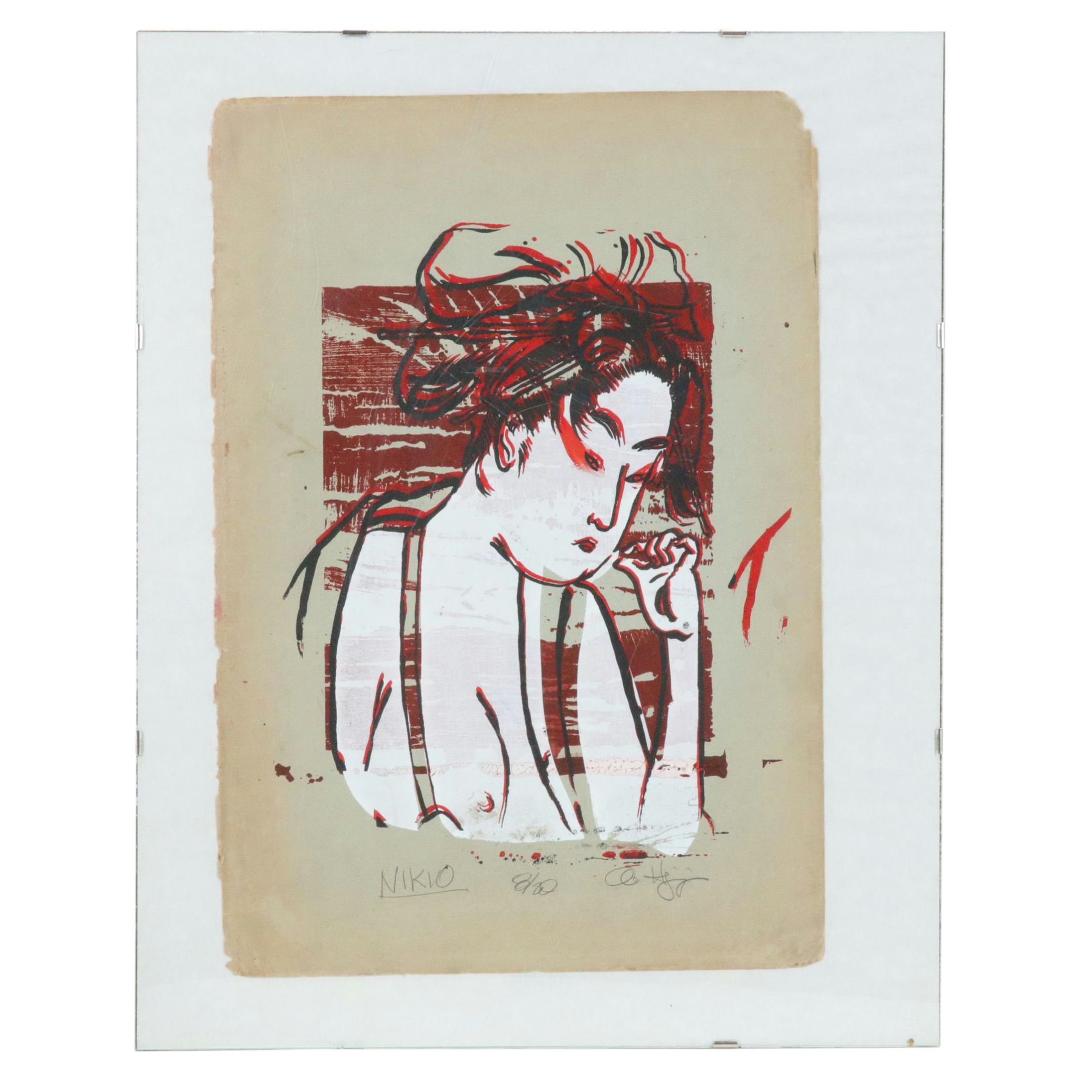 Pop Art Style Screenprint "Nikio"