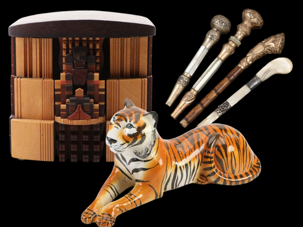 A Finely Curated Contrast: Contemporary Furnishings, Decor & An Impressive Collection Of Antique Cane Handles