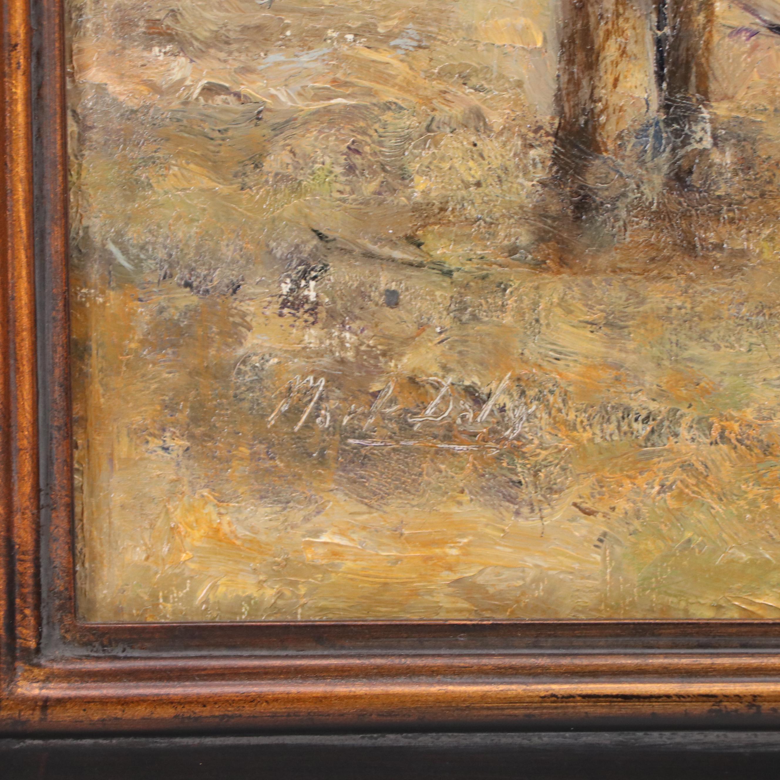 Mark Daly Impressionistic Oil Painting "Harvest Time," 21st Century