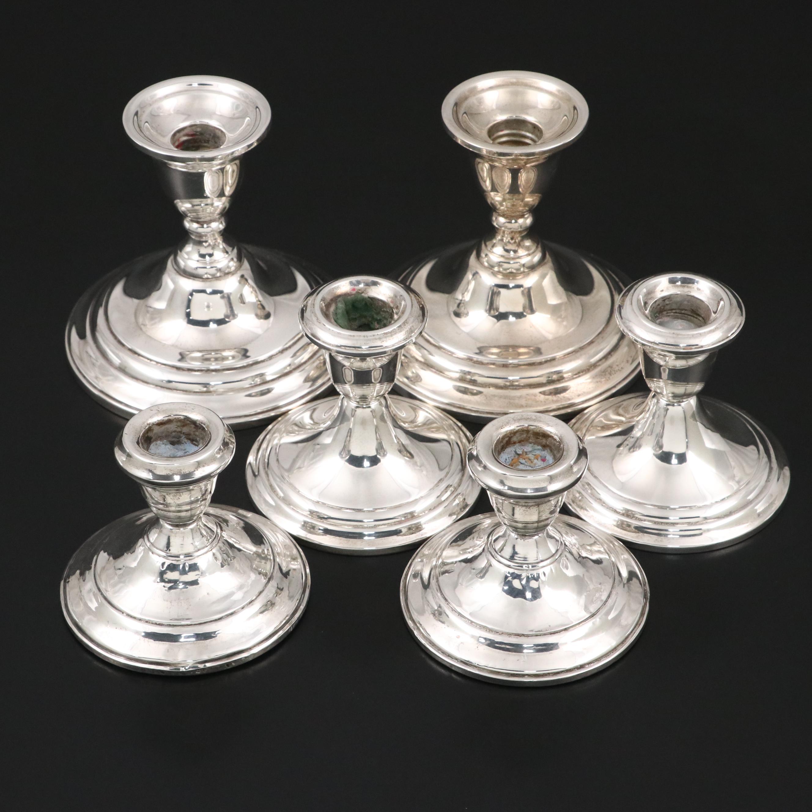 Gorham, Lord Saybrook, and Other Sterling Candlesticks