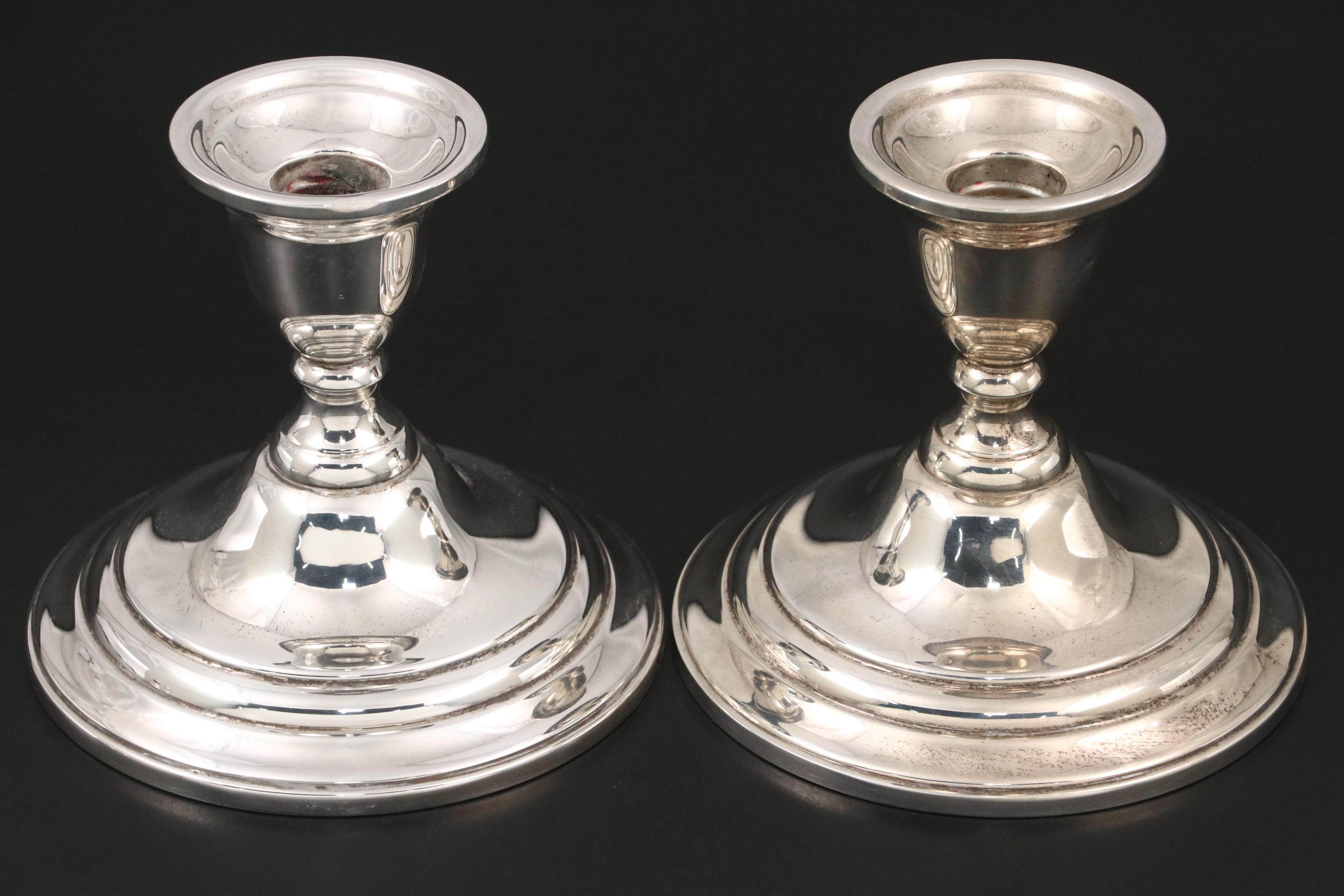 Gorham, Lord Saybrook, and Other Sterling Candlesticks