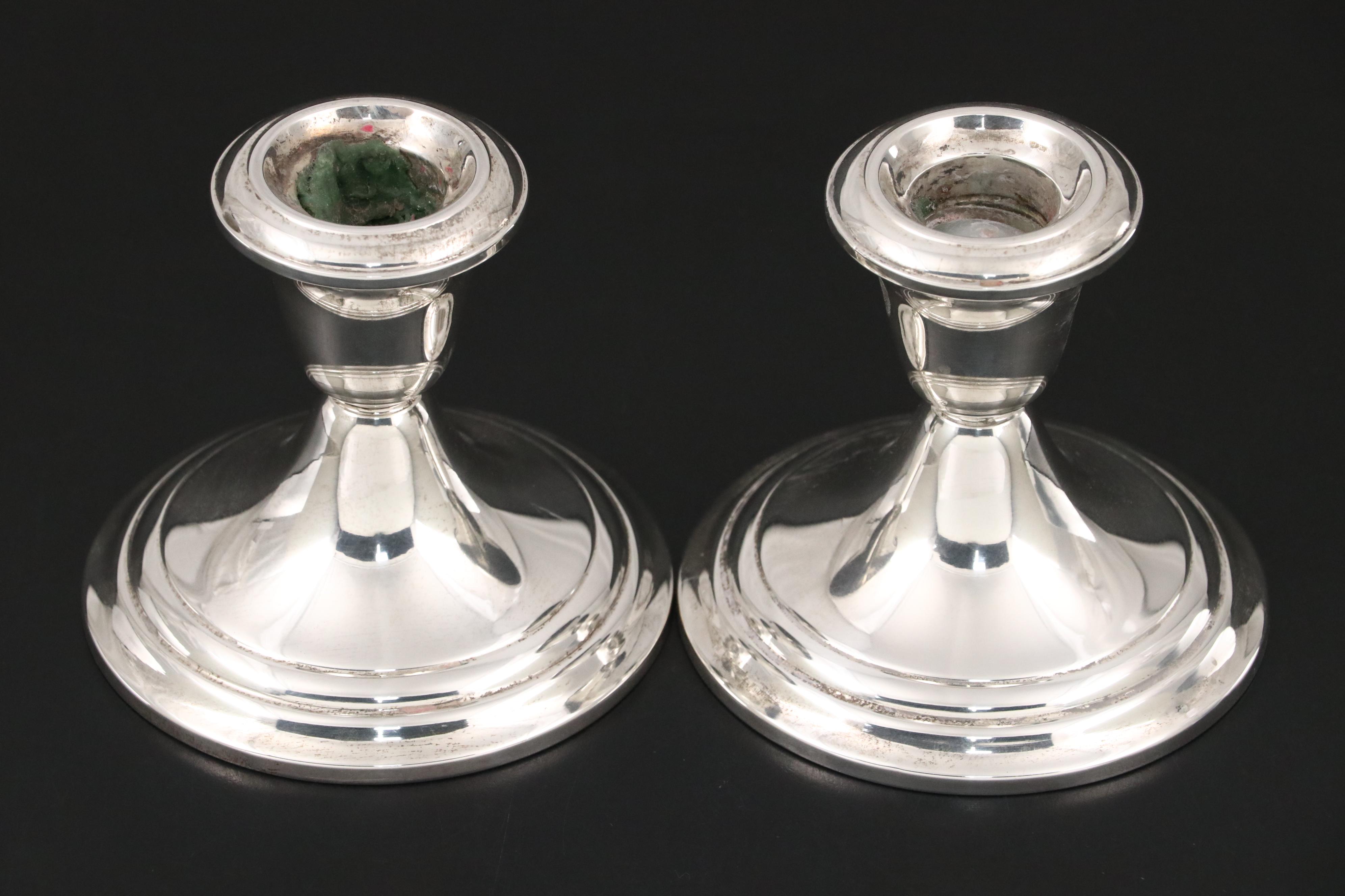 Gorham, Lord Saybrook, and Other Sterling Candlesticks
