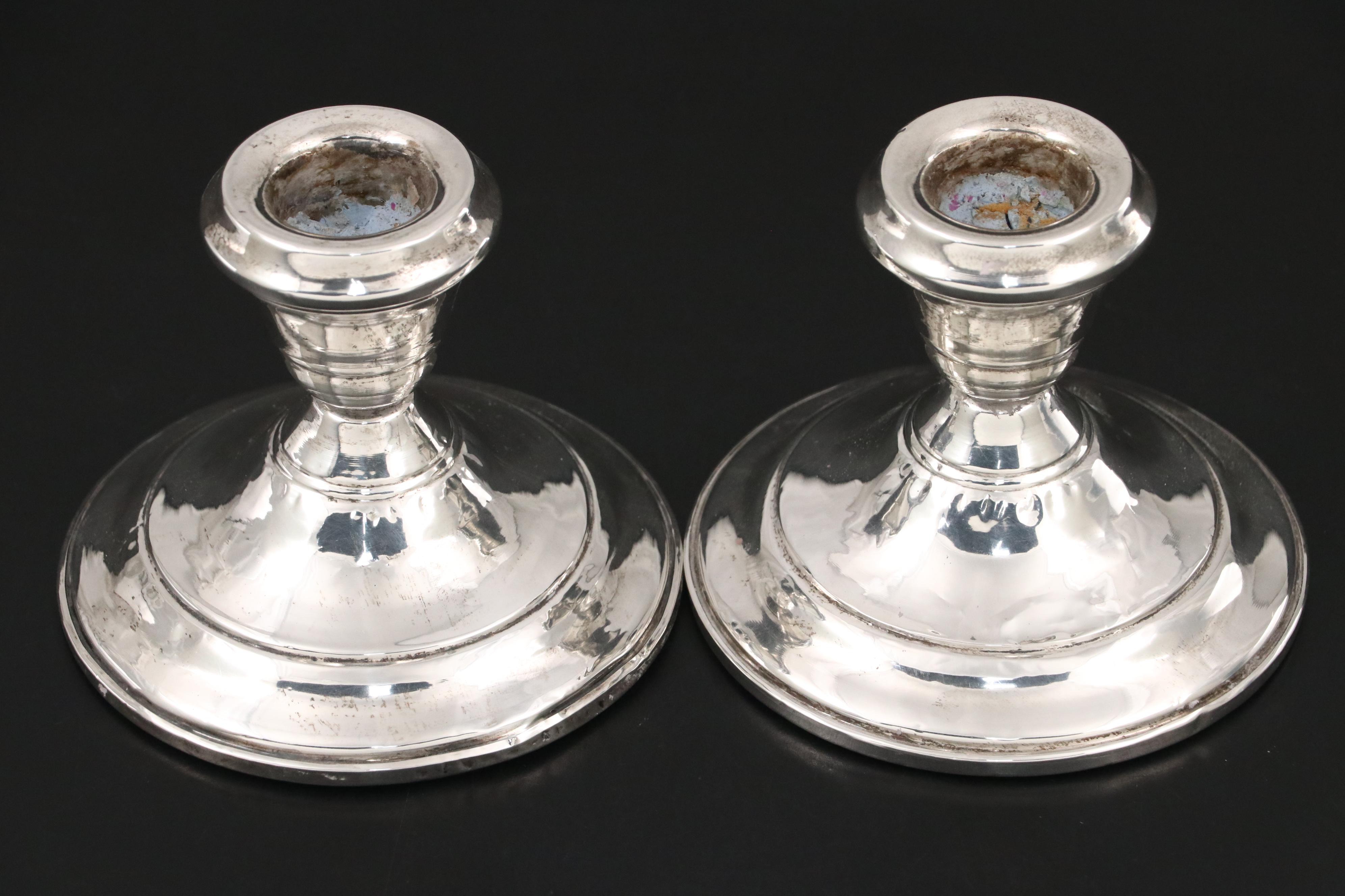 Gorham, Lord Saybrook, and Other Sterling Candlesticks