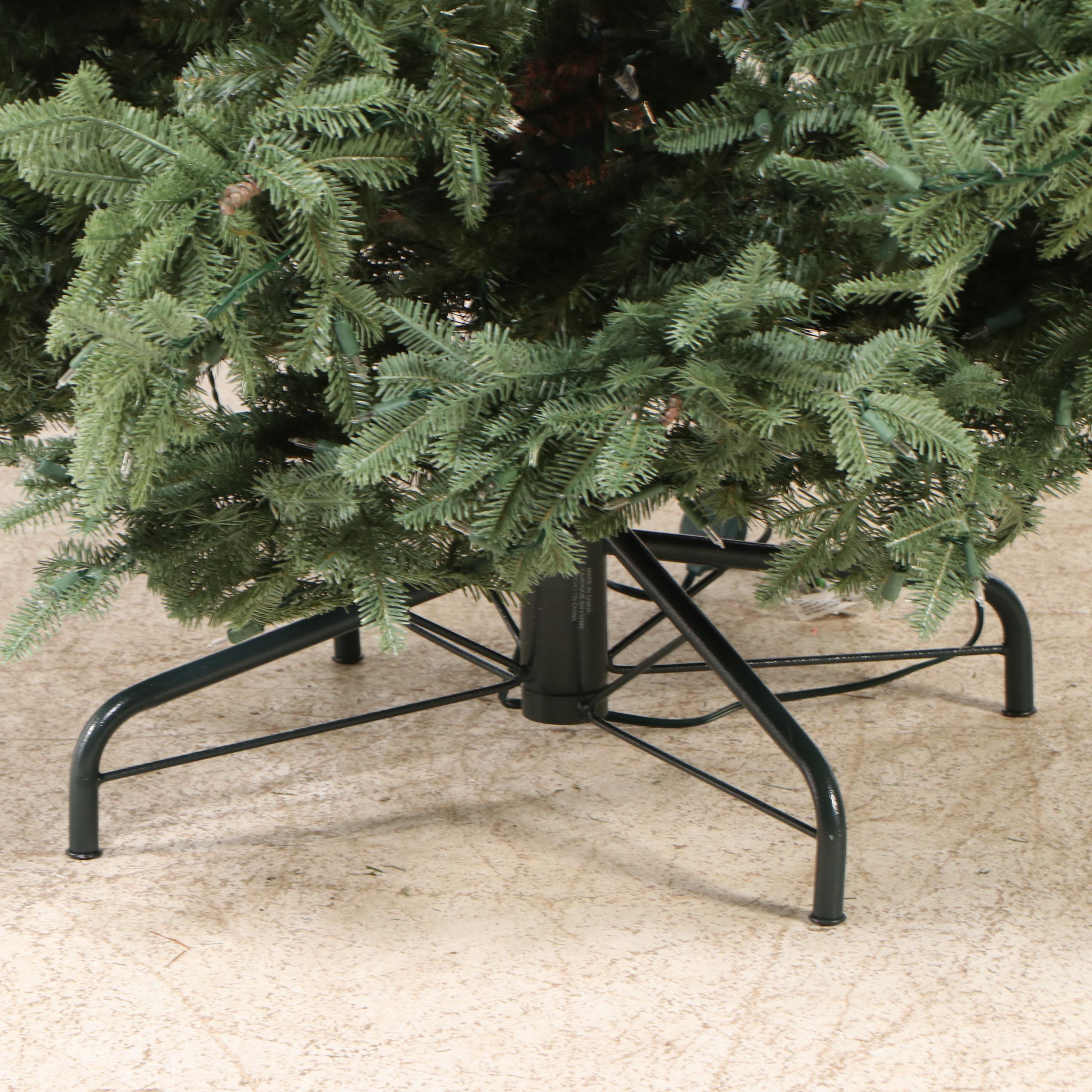 8' Pre-Lit Artificial Balsam Fir Christmas Tree