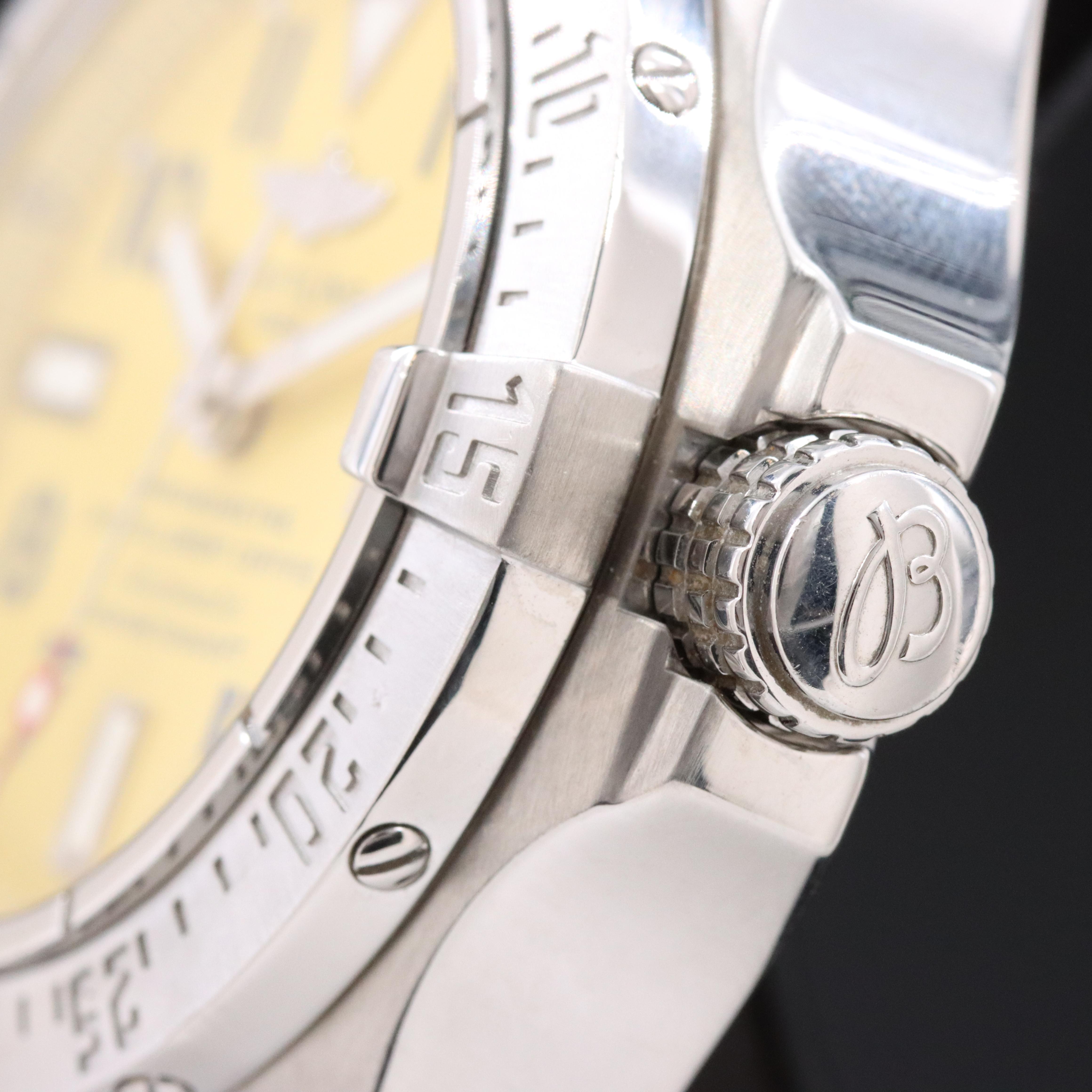 Breitling Avenger Seawolf Steel Yellow 45MM Automatic Wristwatch