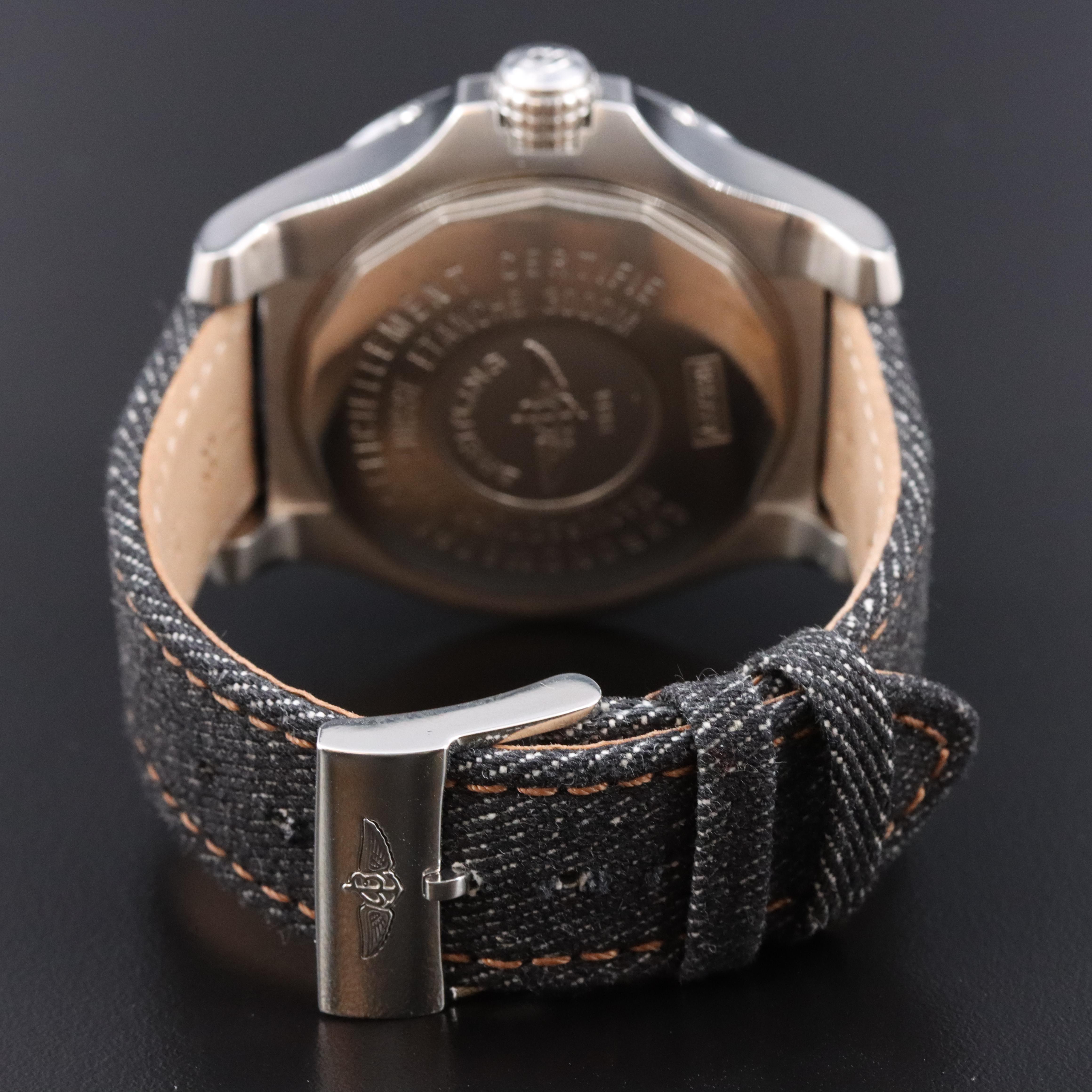 Breitling Avenger Seawolf Steel Yellow 45MM Automatic Wristwatch