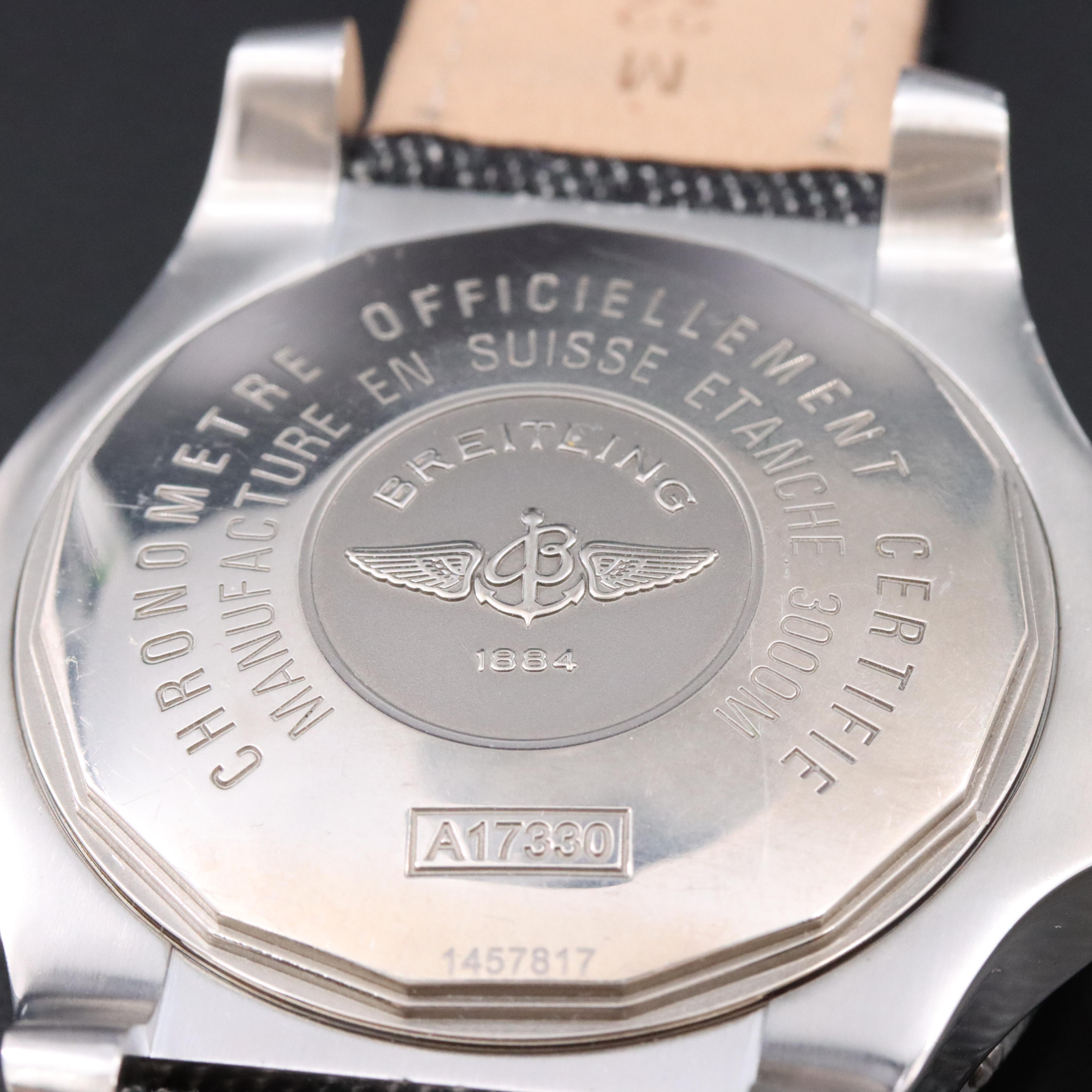 Breitling Avenger Seawolf Steel Yellow 45MM Automatic Wristwatch