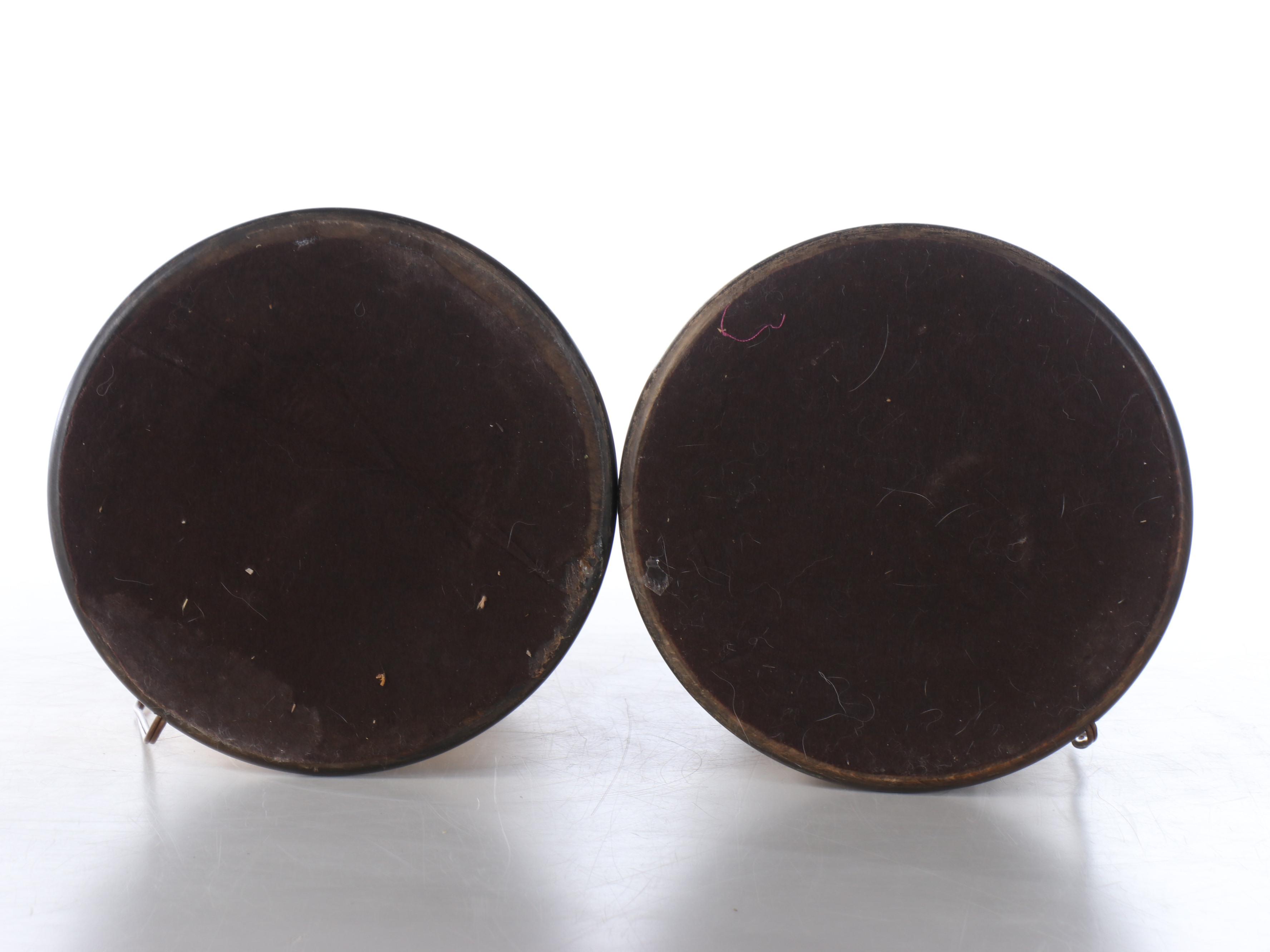 Pair of Frederick Cooper Yellow Tin Canister Table Lamps, Shades and Diffusers