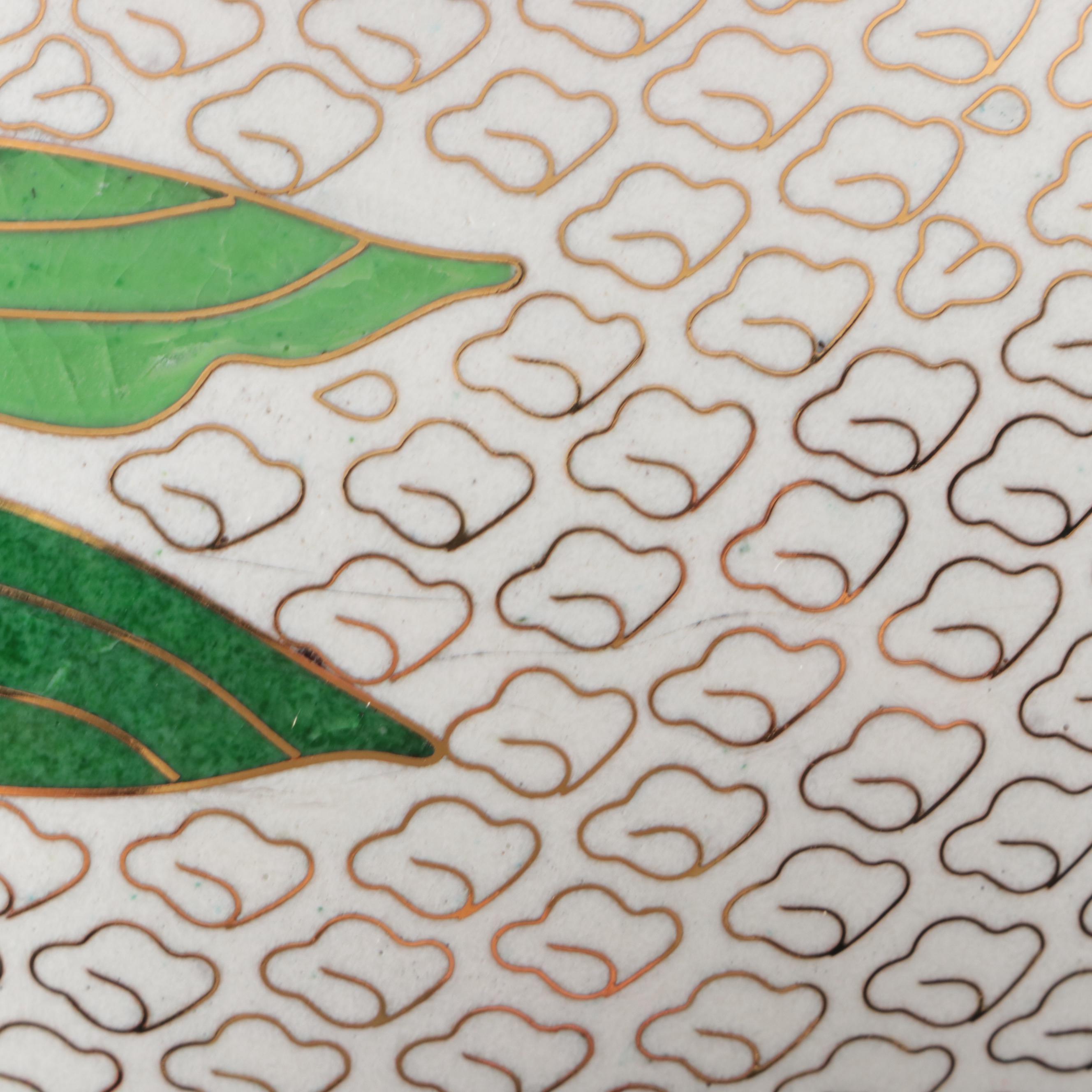 Perfect Memorials "Purple Iris" Cloisonné Ceramic and Brass Cremation Urn