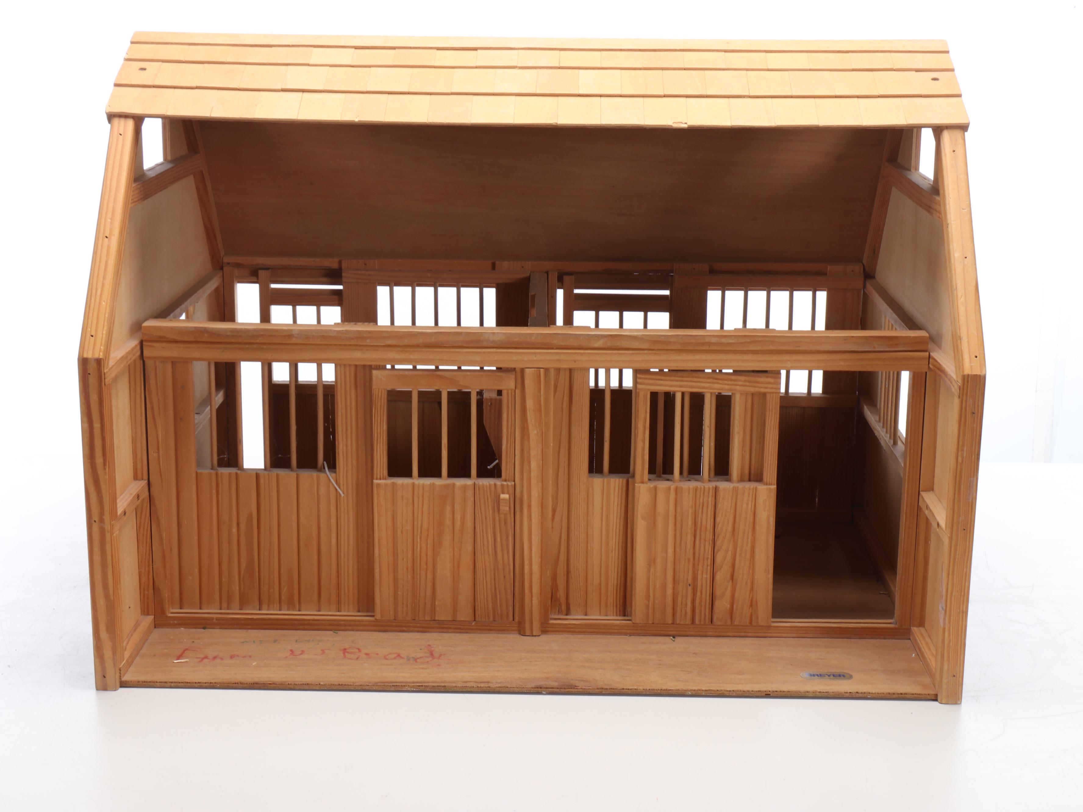 Breyer Wood Horse Barn and Accessories
