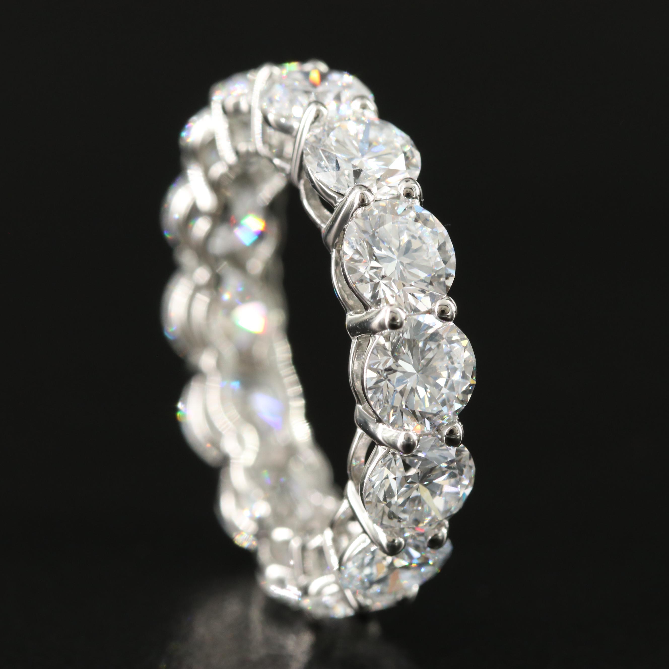 Platinum 7.62 CTW Lab Grown Diamond Eternity Band