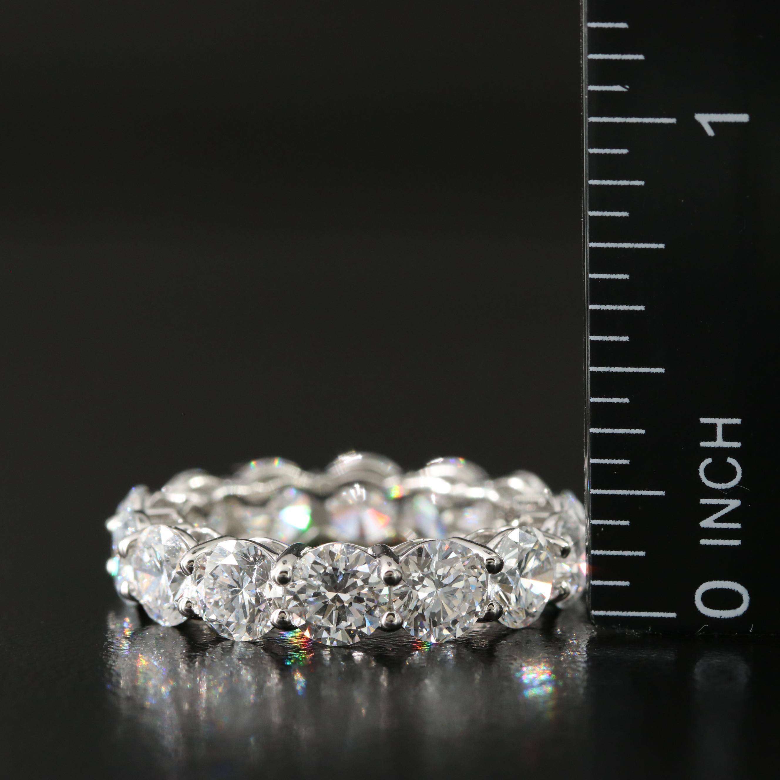 Platinum 7.62 CTW Lab Grown Diamond Eternity Band
