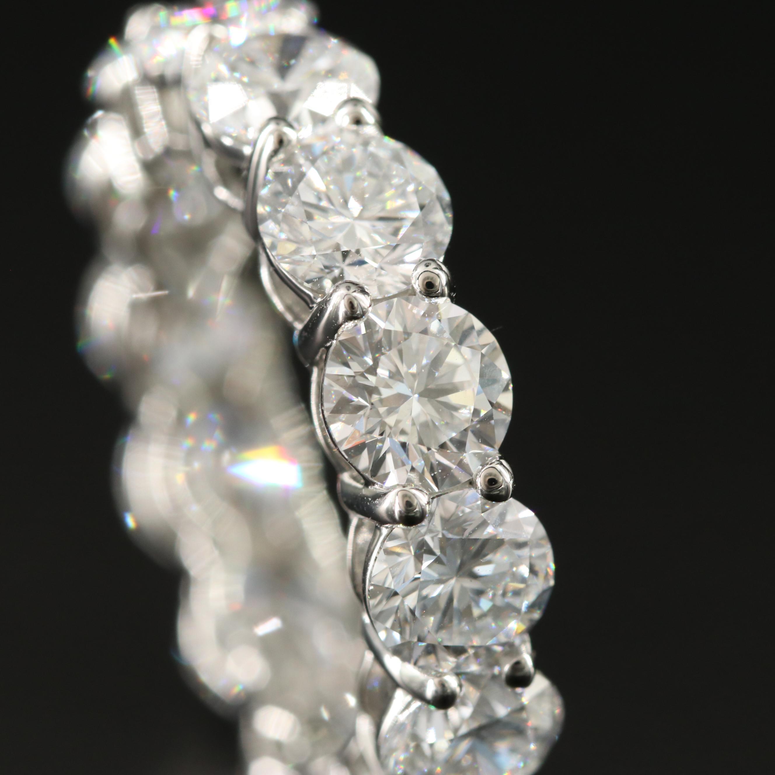 Platinum 7.62 CTW Lab Grown Diamond Eternity Band