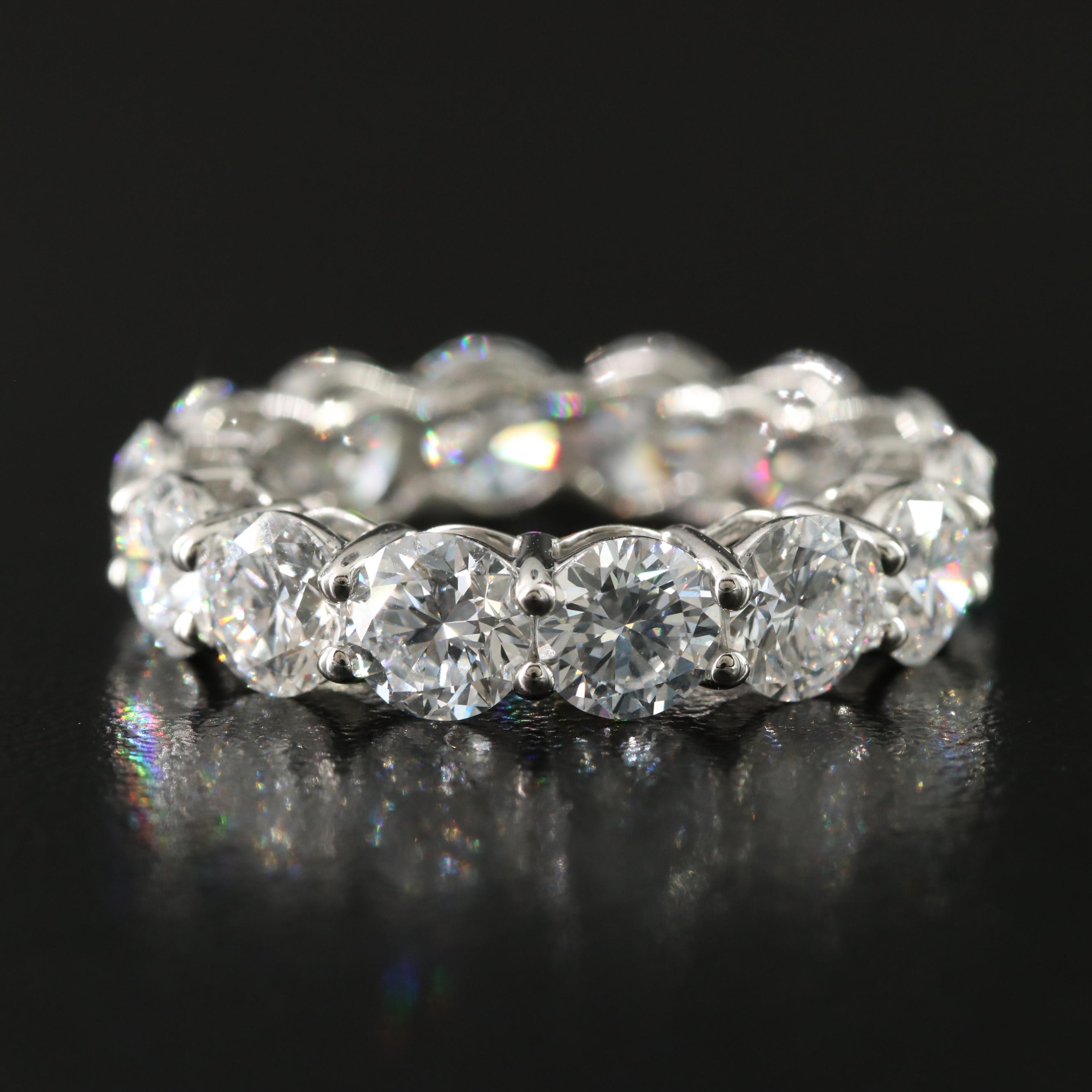 Platinum 7.62 CTW Lab Grown Diamond Eternity Band