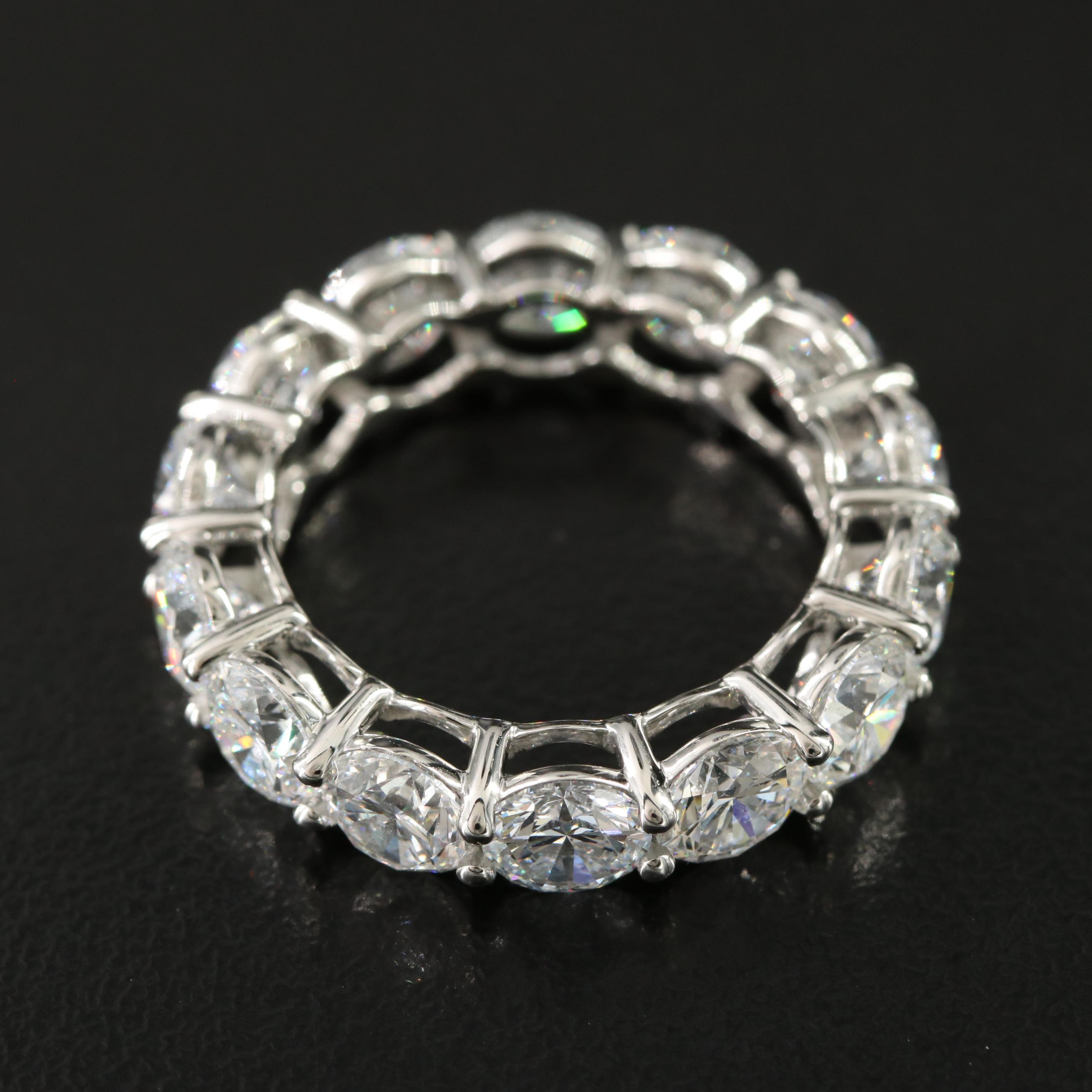 Platinum 7.62 CTW Lab Grown Diamond Eternity Band