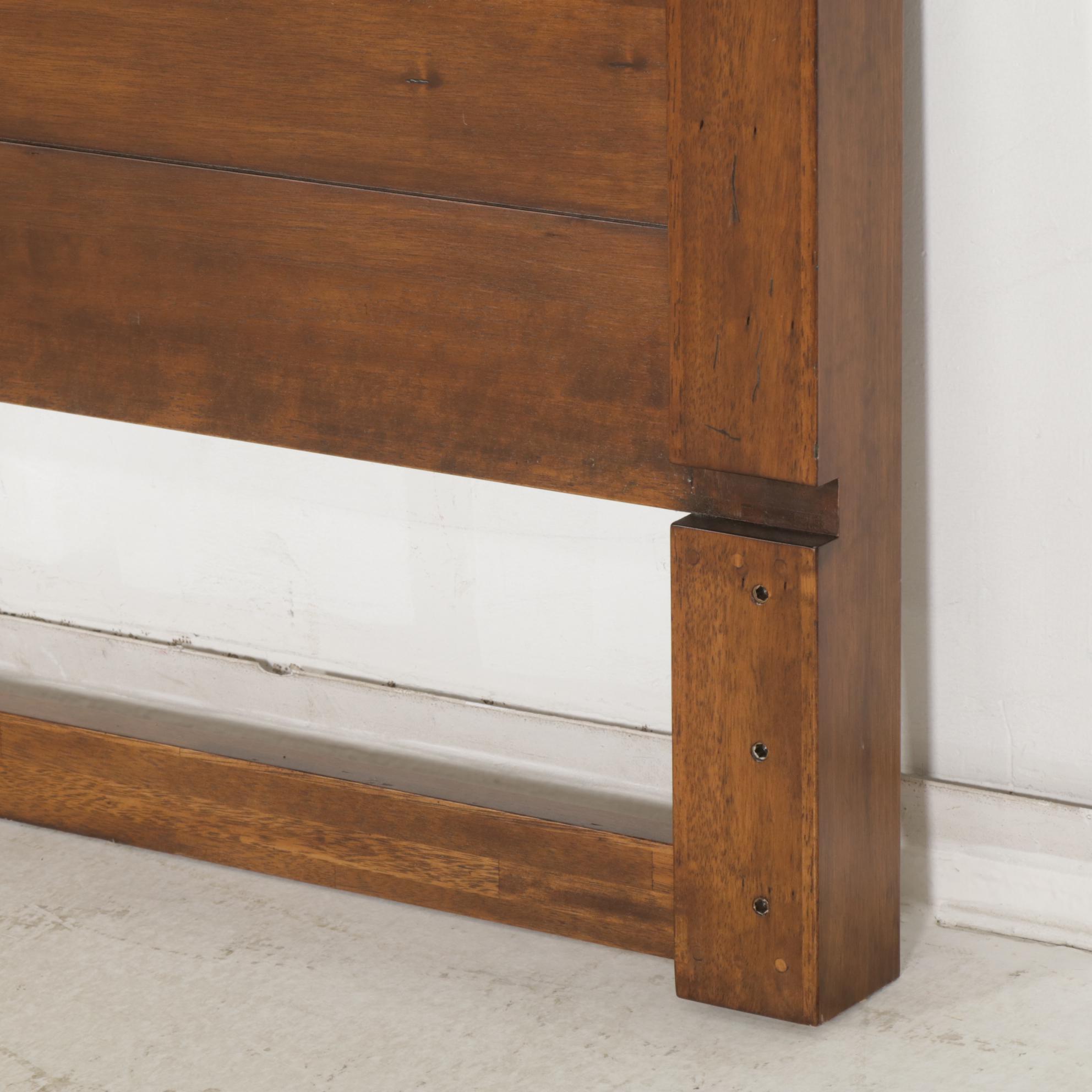 Contemporary Tropical Hardwood Full Size Headboard