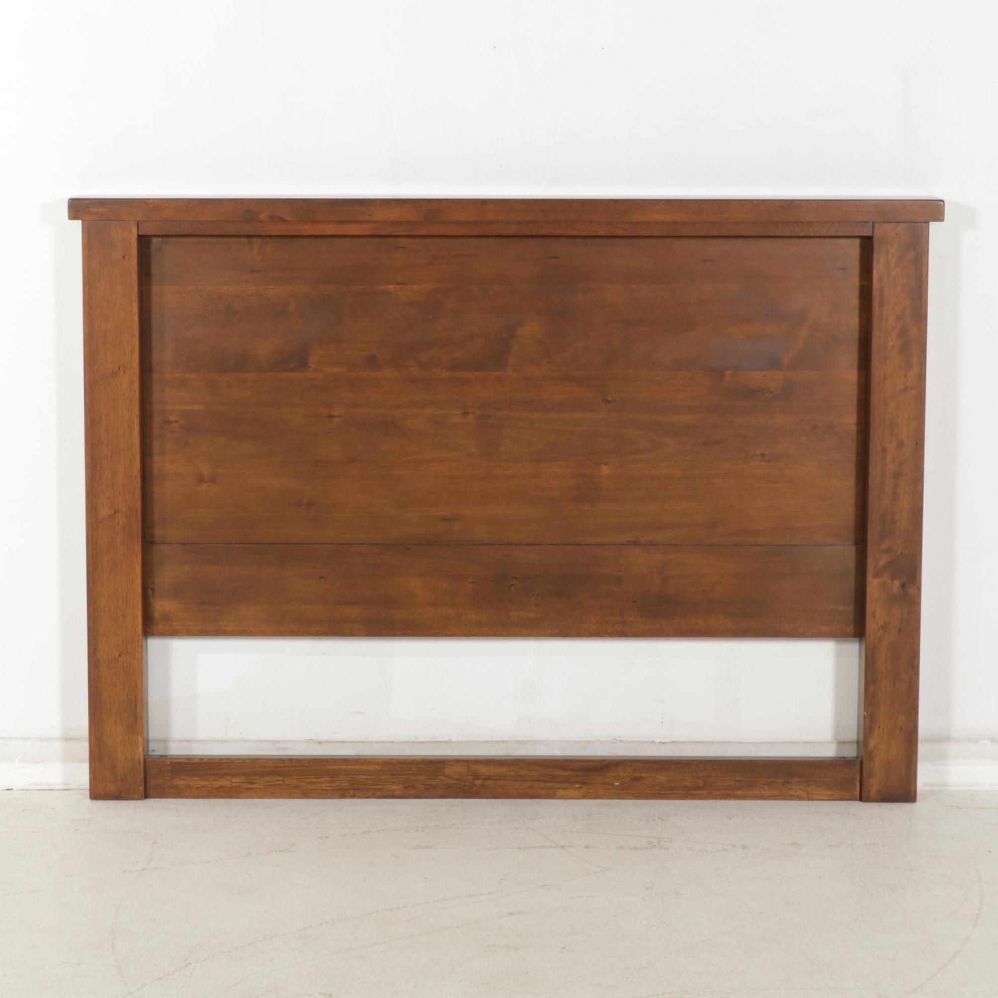 Contemporary Tropical Hardwood Full Size Headboard