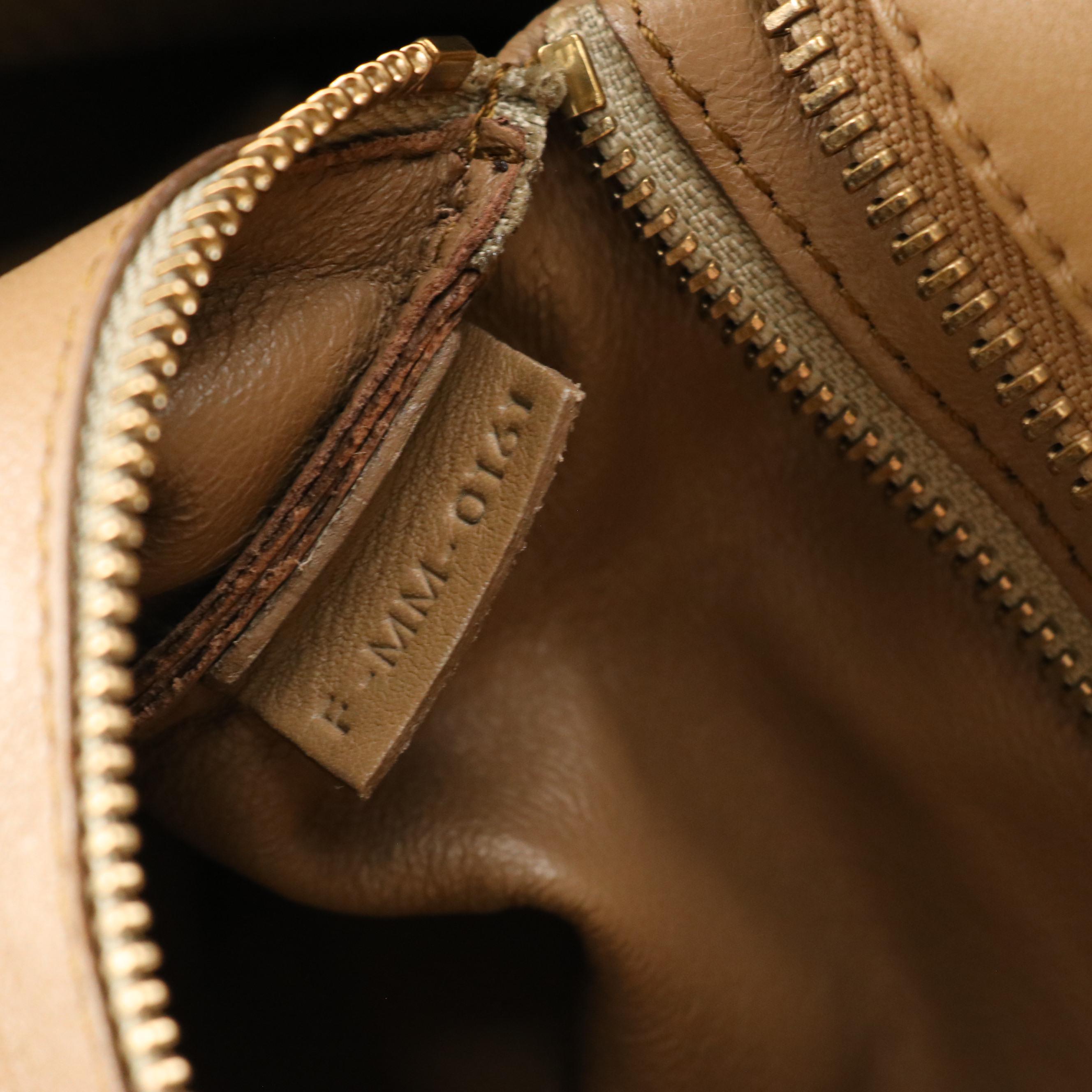 Céline Calfskin Leather Luggage Tote