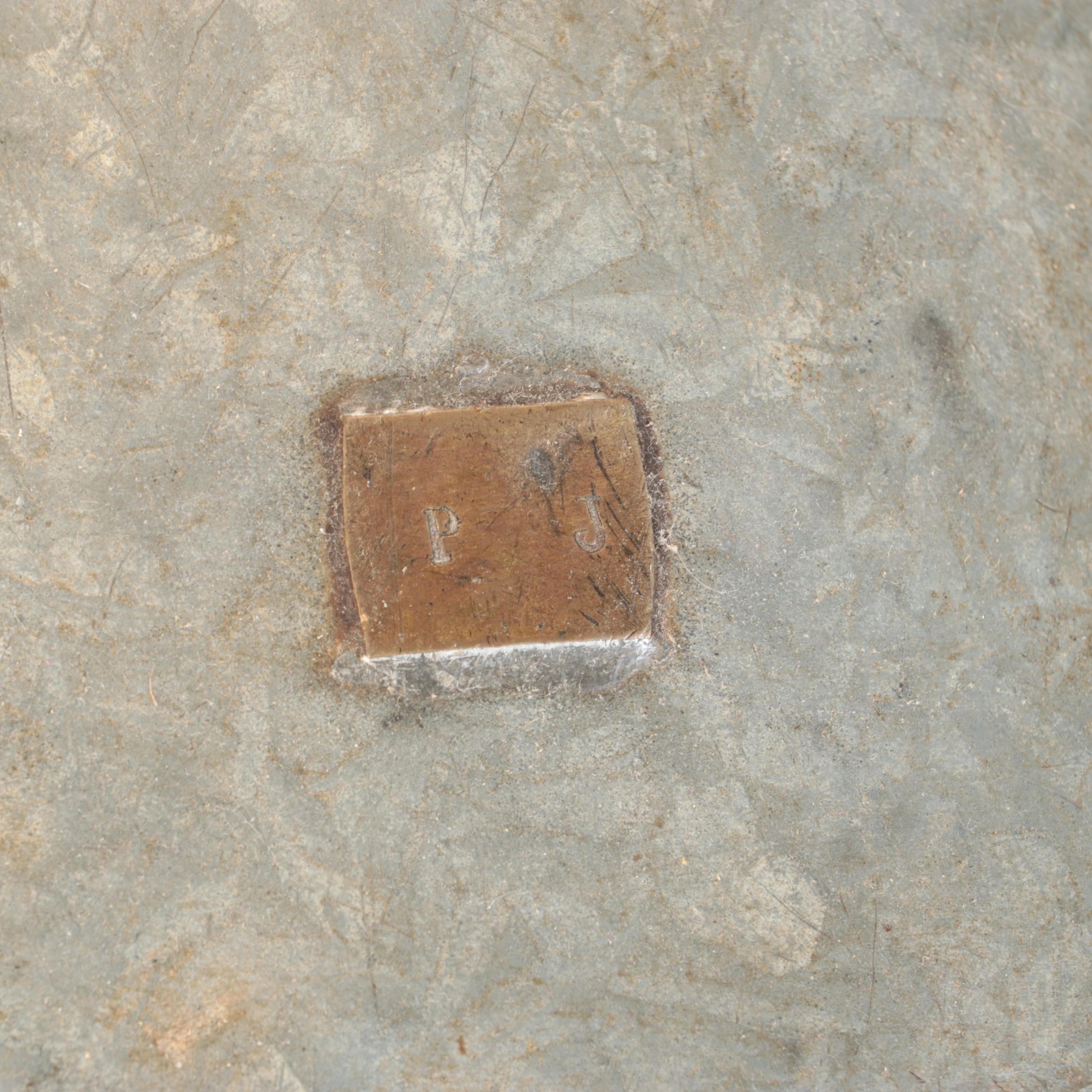 Converted Galvanized Double-Handle Olive Jar Table Lamps with Fluted Shades