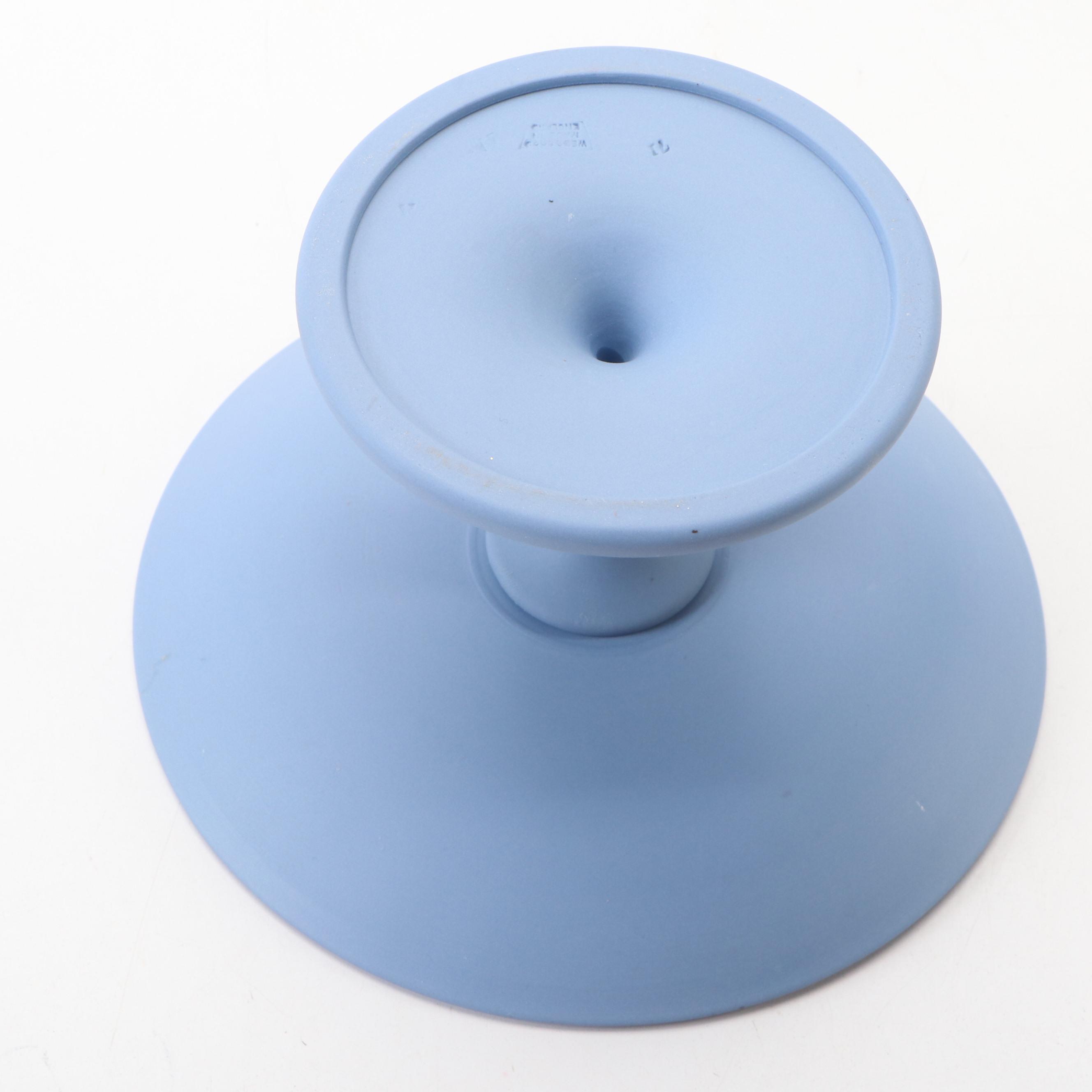 Wedgwood Queensware Footed Vase and Jasperware Candy Dish