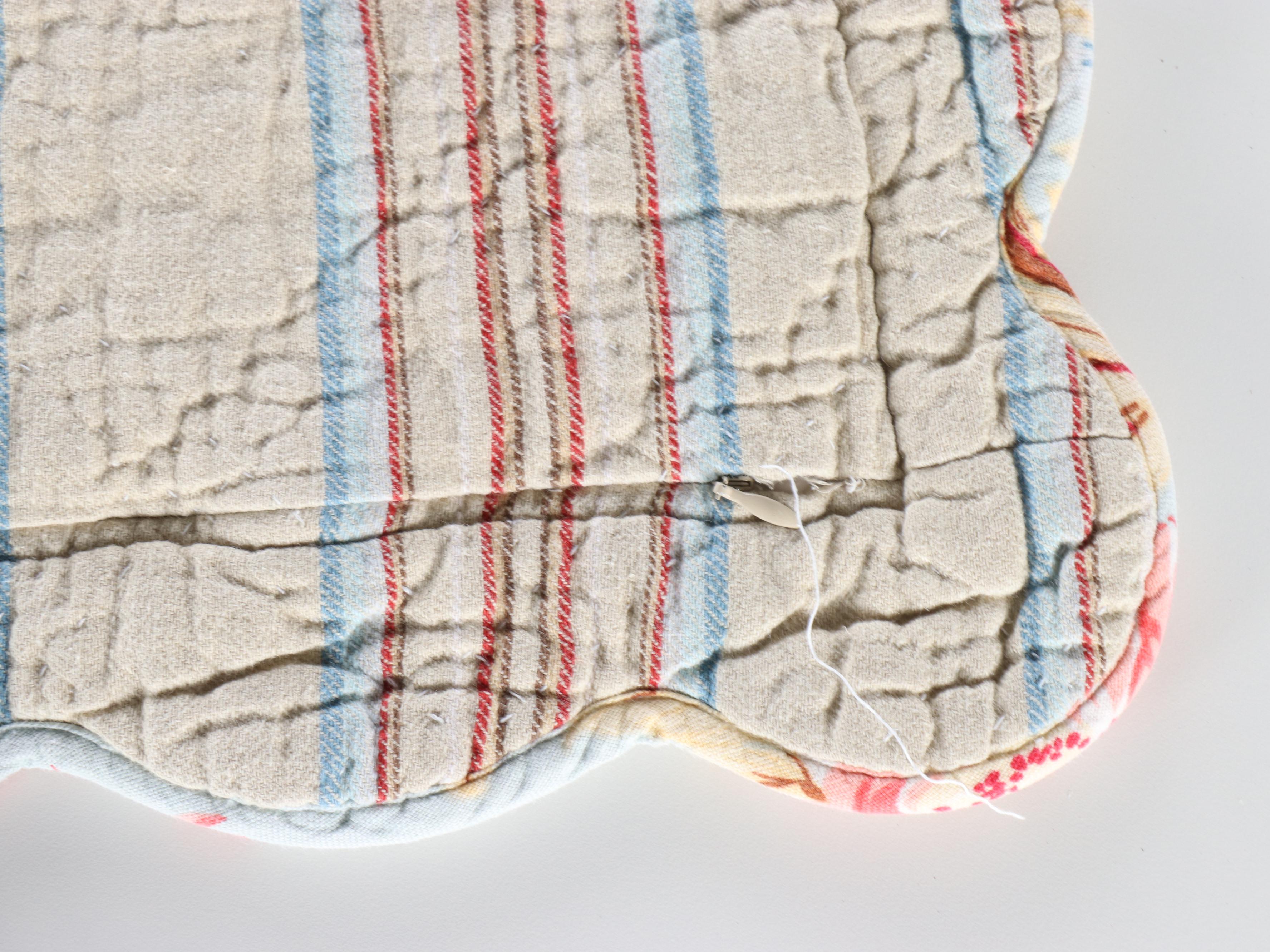 Pottery Barn Cotton Quilt and Shams, Bolster Cover with King Size Bed Skirt