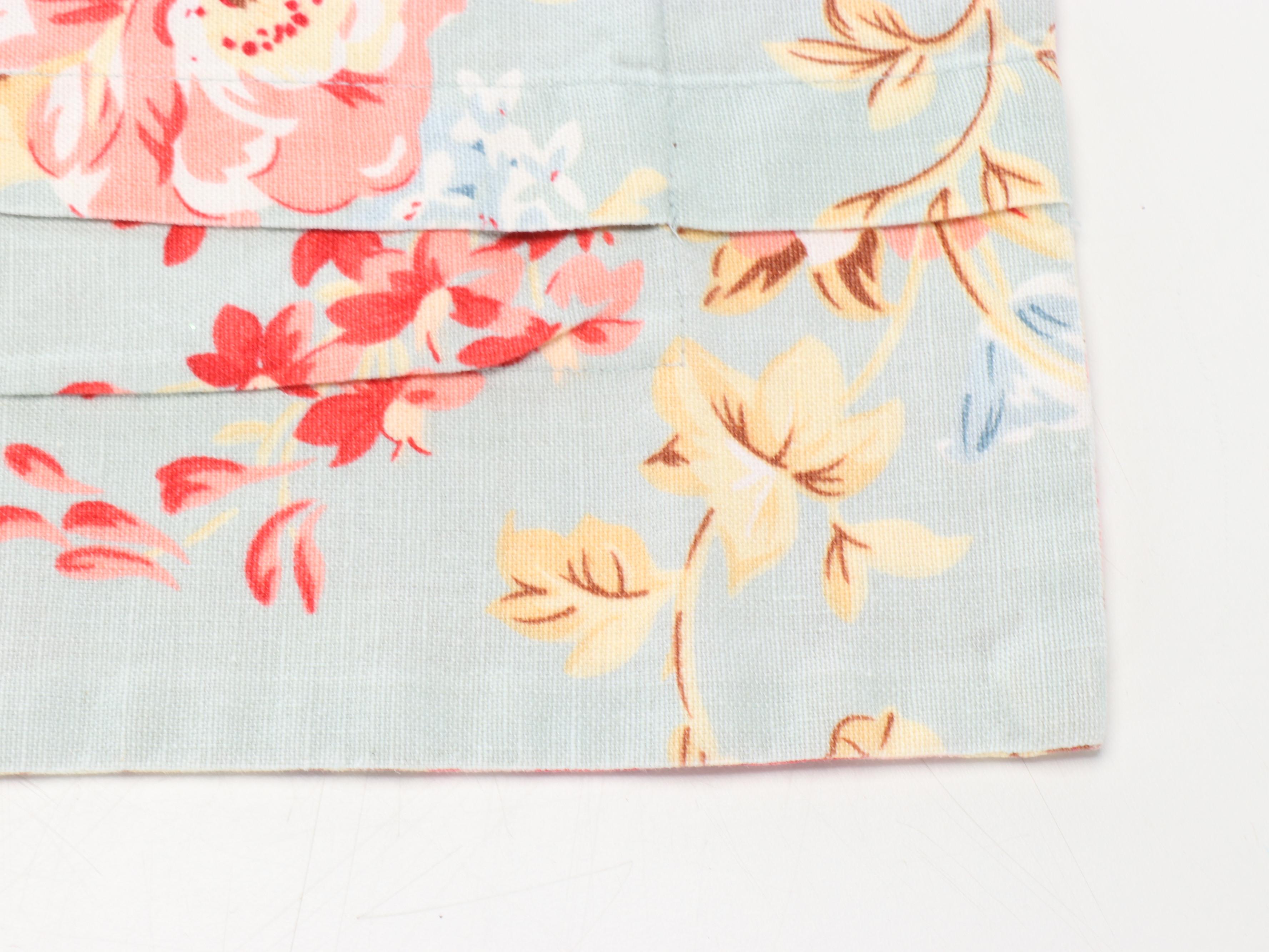 Pottery Barn Cotton Quilt and Shams, Bolster Cover with King Size Bed Skirt