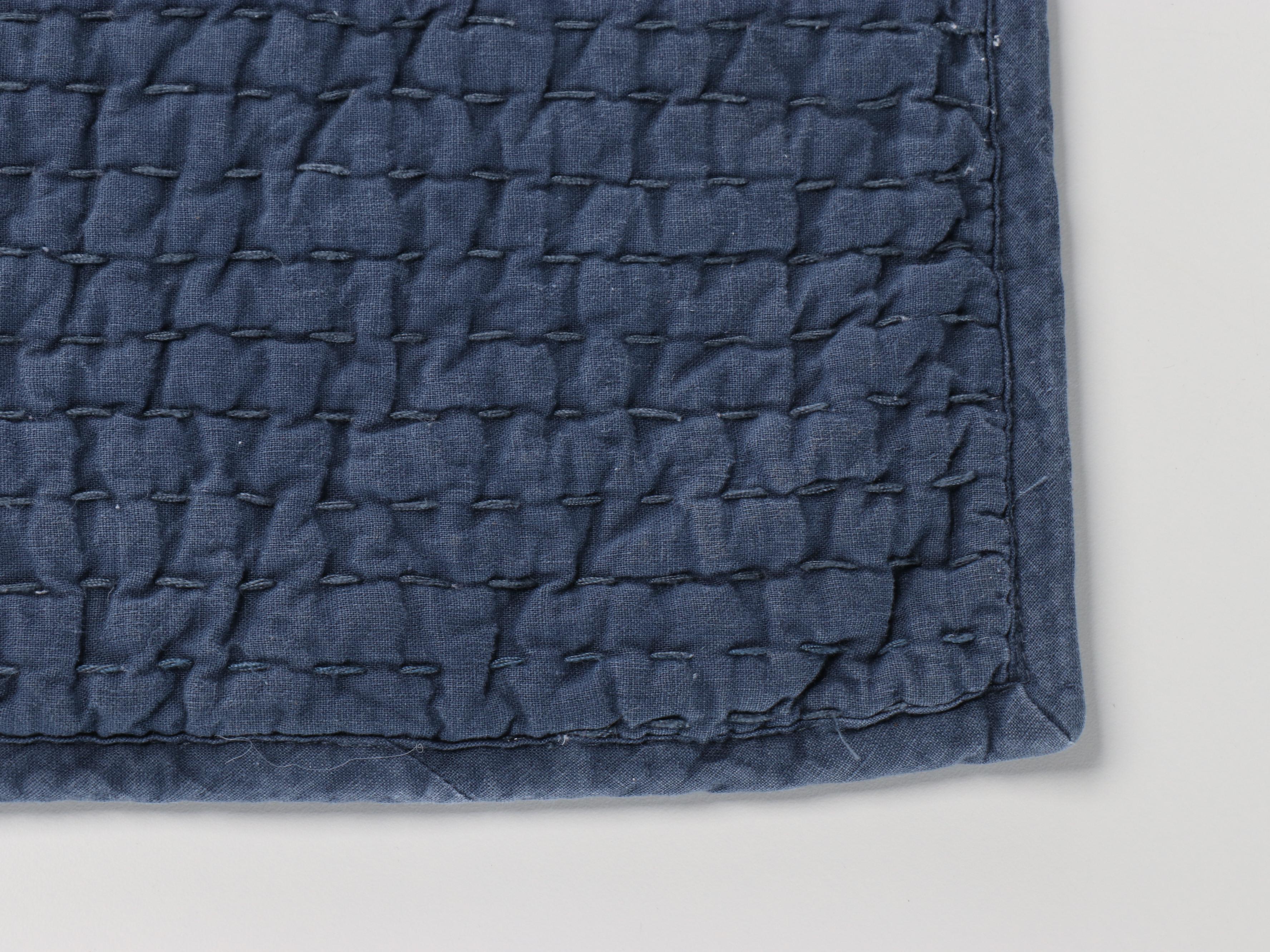 Pottery Barn Cotton Quilt and Shams, Bolster Cover with King Size Bed Skirt