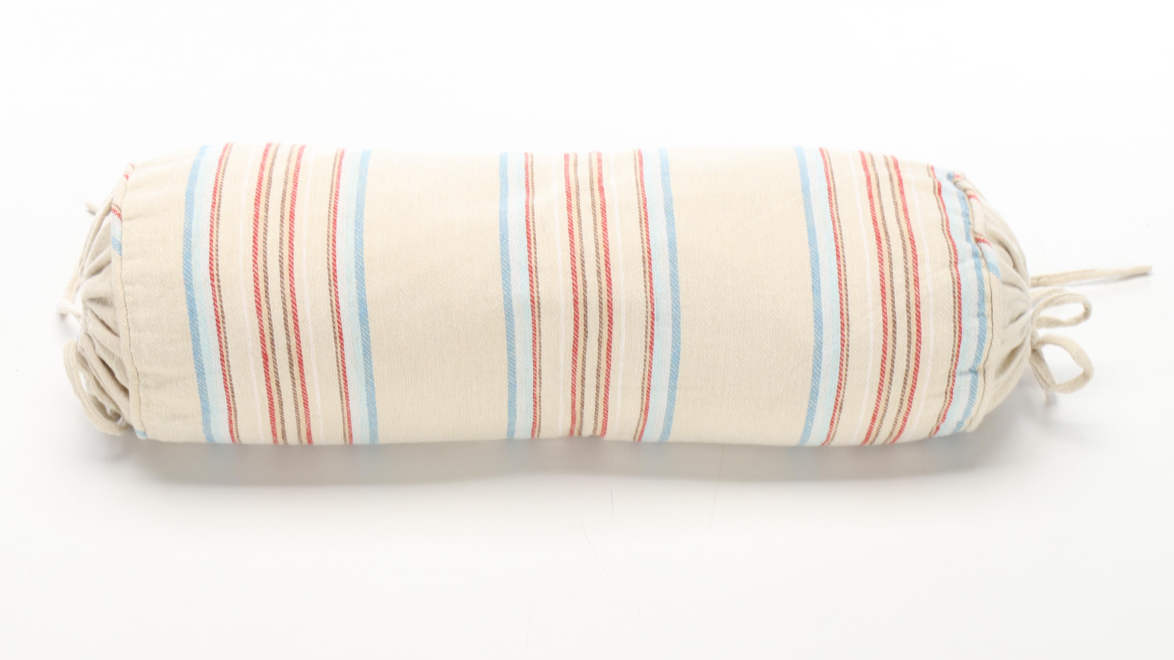 Pottery Barn Cotton Quilt and Shams, Bolster Cover with King Size Bed Skirt