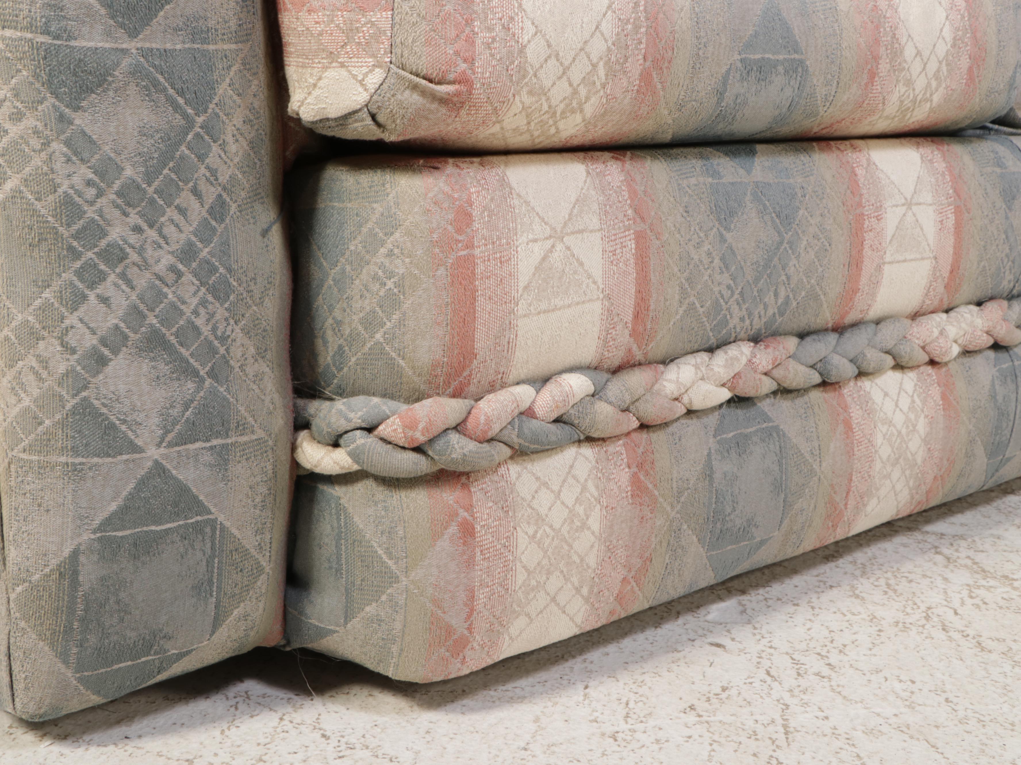 Brookwood Furniture Upholstered Sofa and Loveseat, Late 20th Century