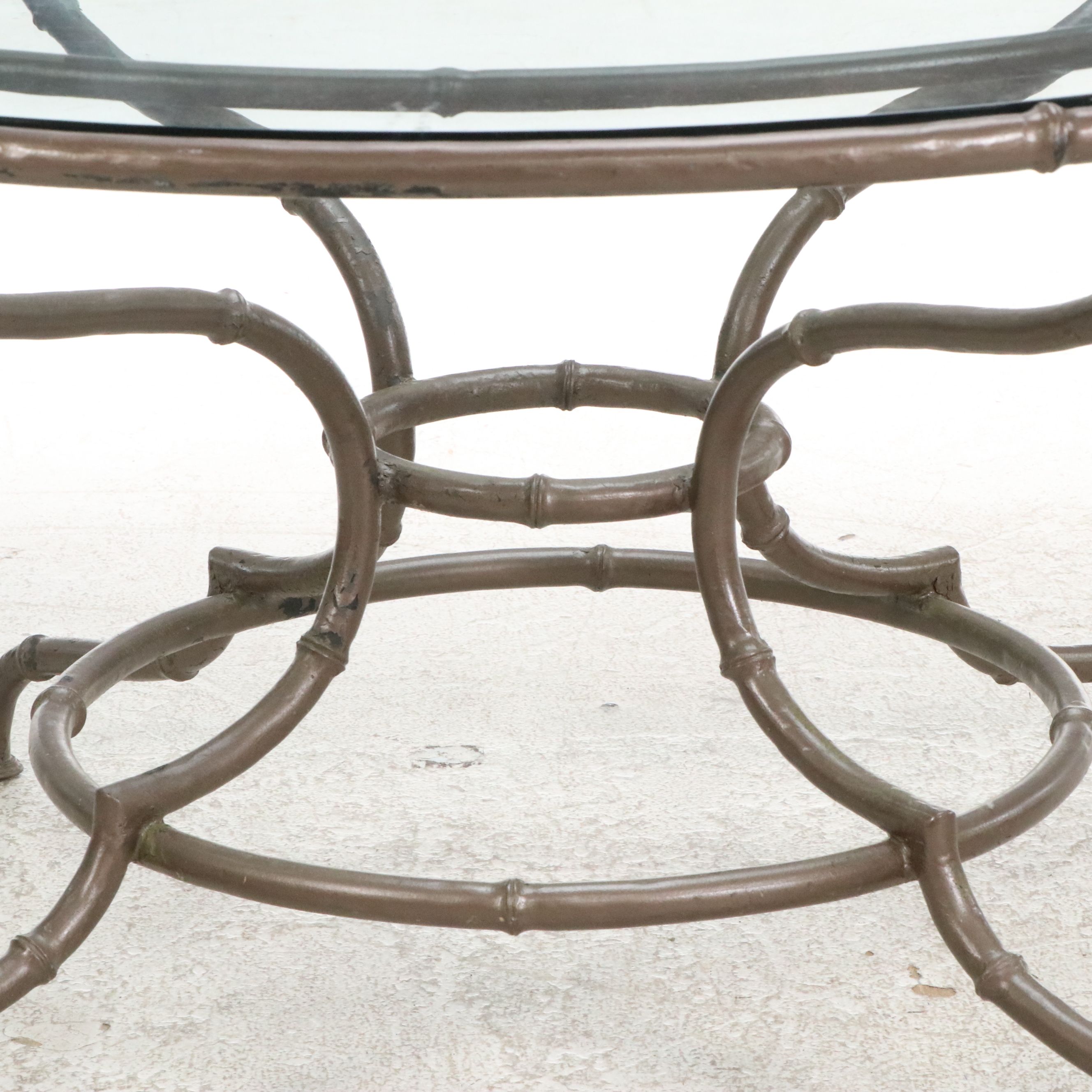 Seven-Piece Cast Iron Patio Dining Set