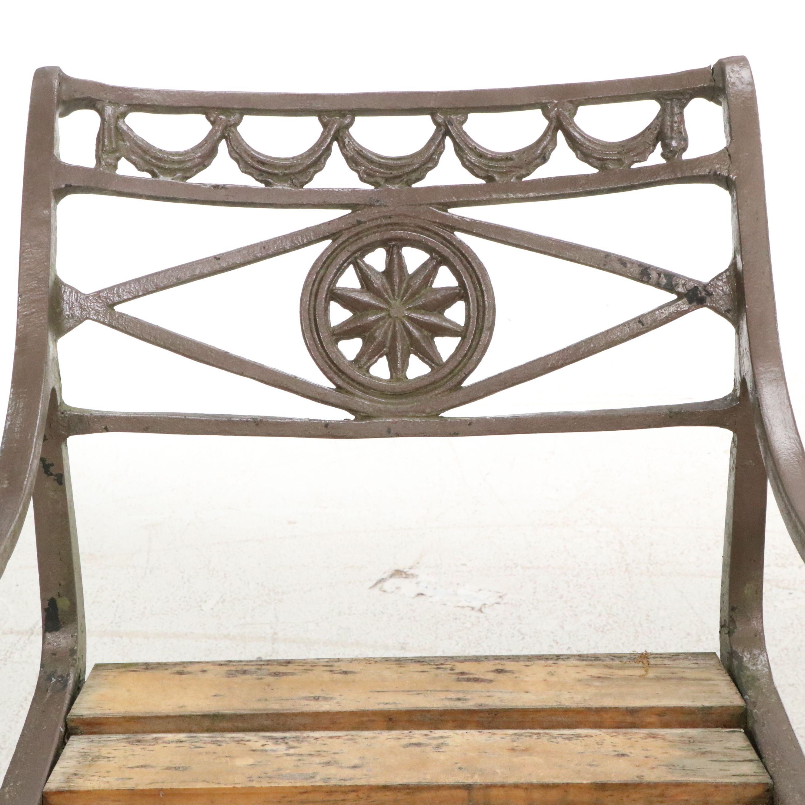 Seven-Piece Cast Iron Patio Dining Set