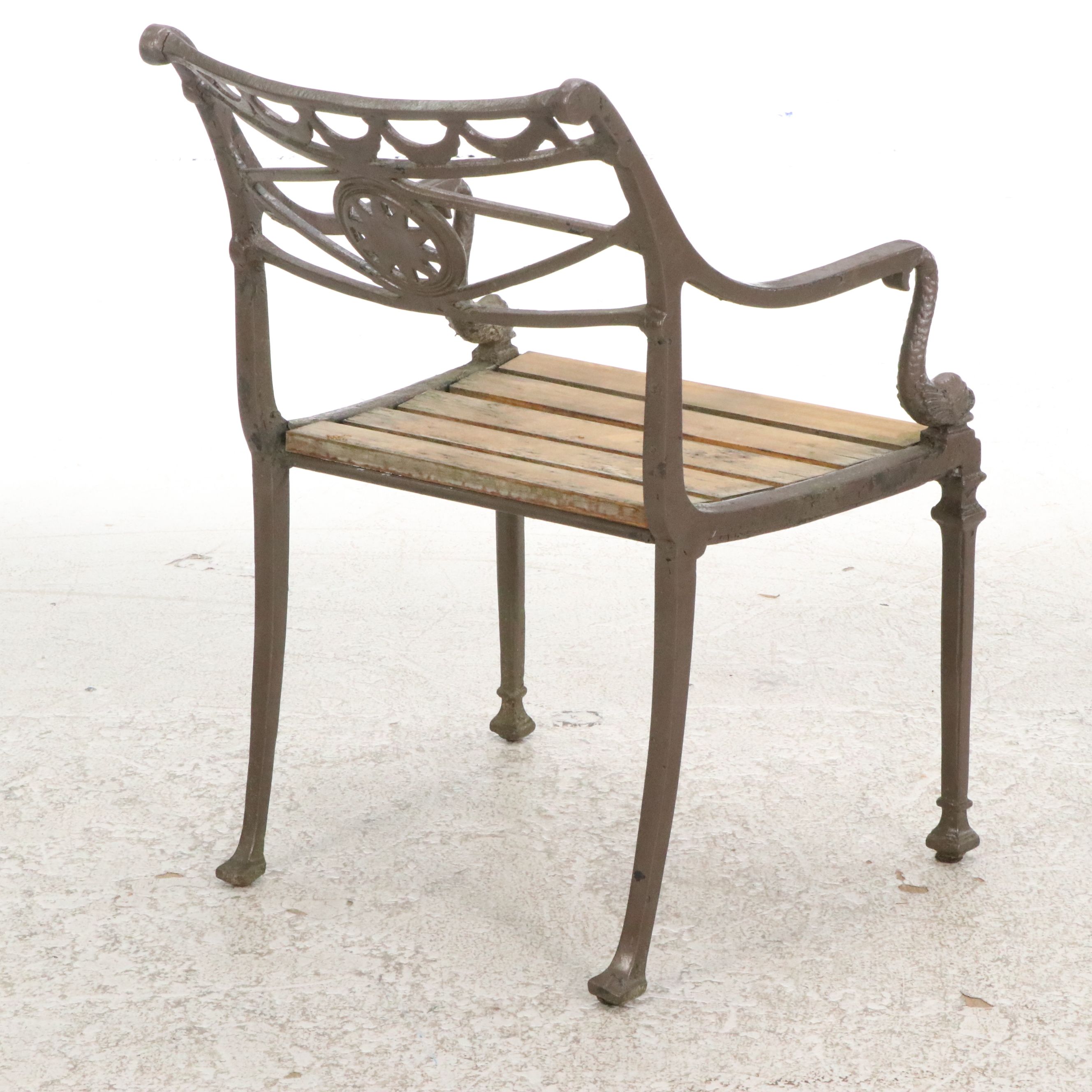 Seven-Piece Cast Iron Patio Dining Set
