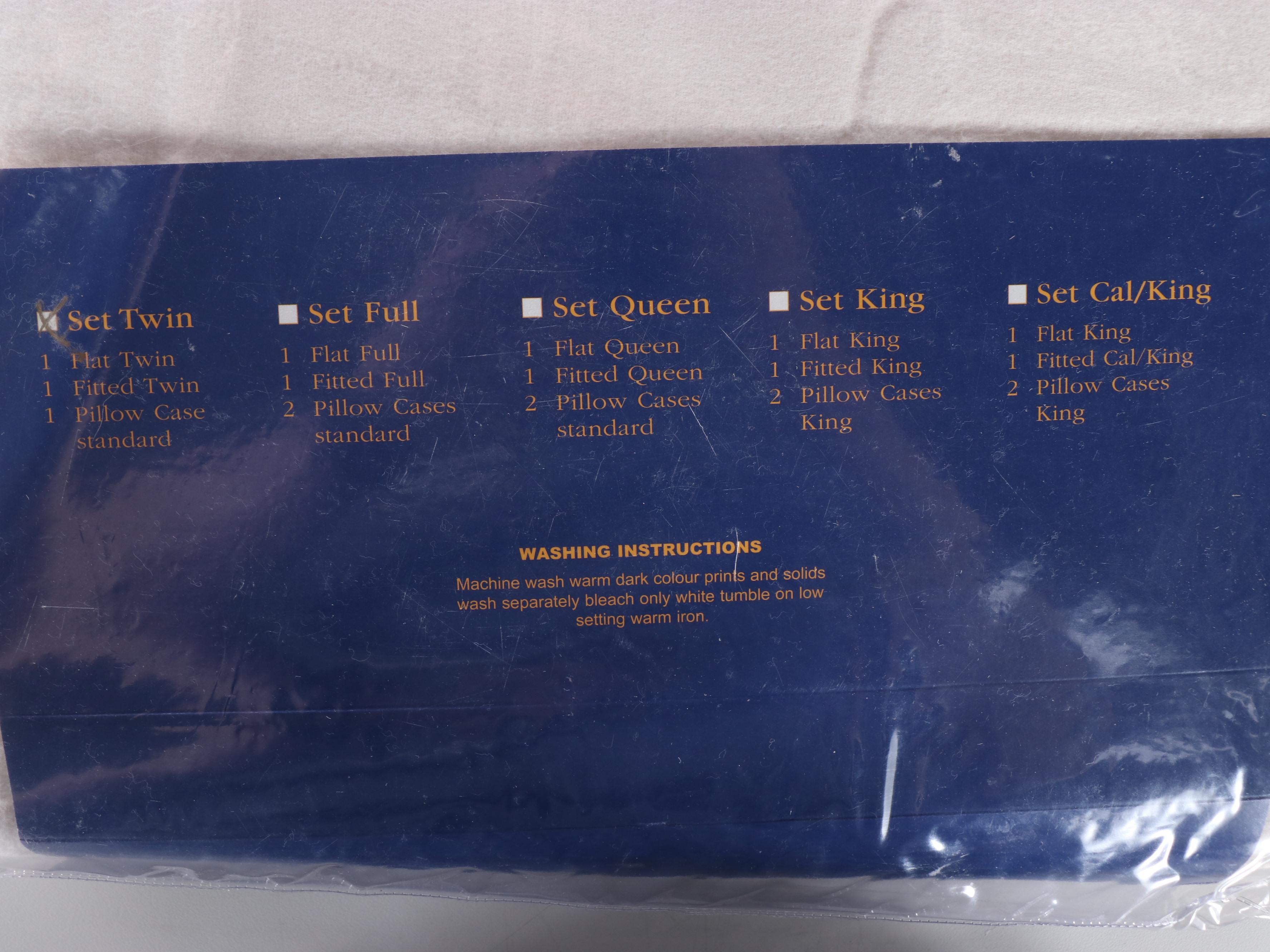 Portico 1000 TC Queen Sheet Set, Handmade Quilt & Four Twin Sheet Sets