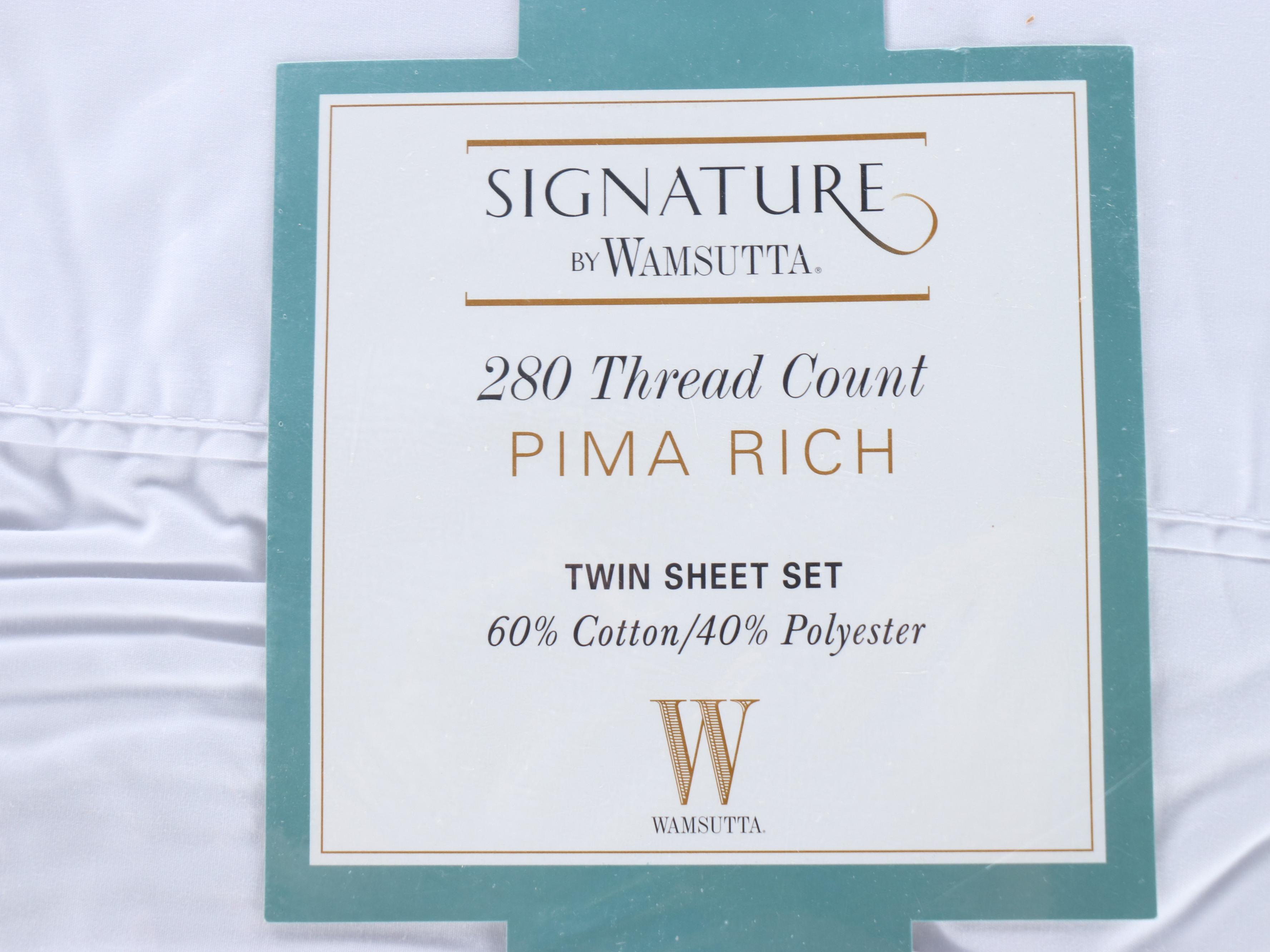 Portico 1000 TC Queen Sheet Set, Handmade Quilt & Four Twin Sheet Sets