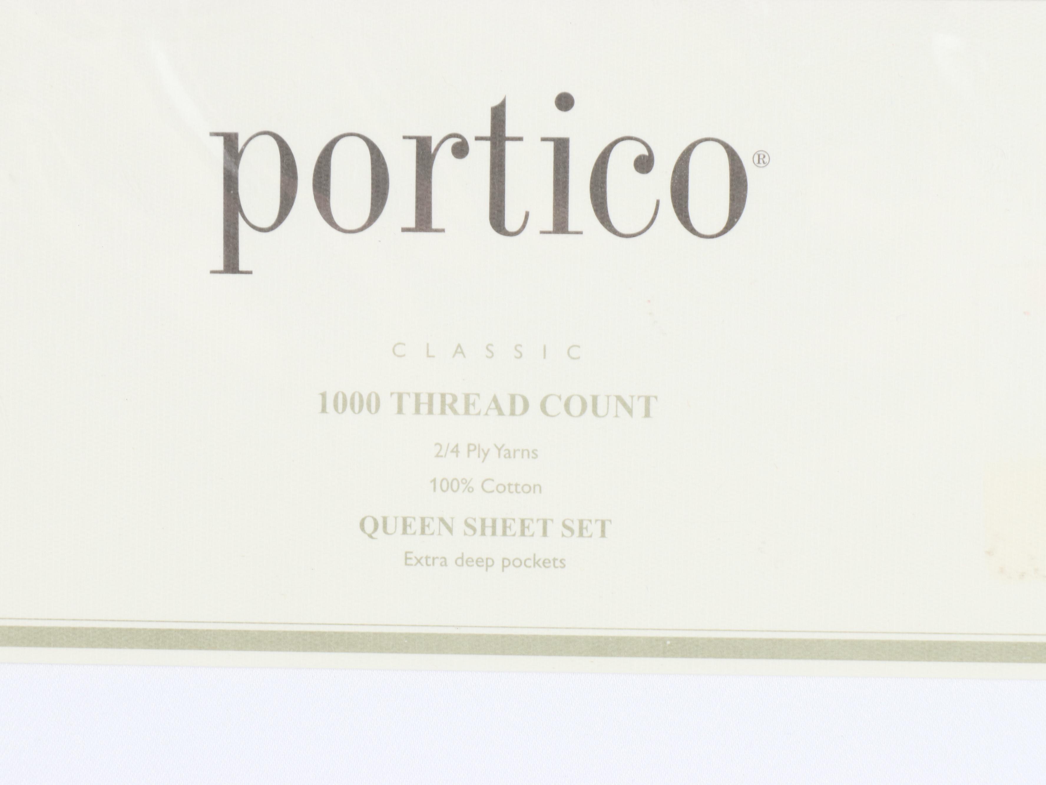Portico 1000 TC Queen Sheet Set, Handmade Quilt & Four Twin Sheet Sets