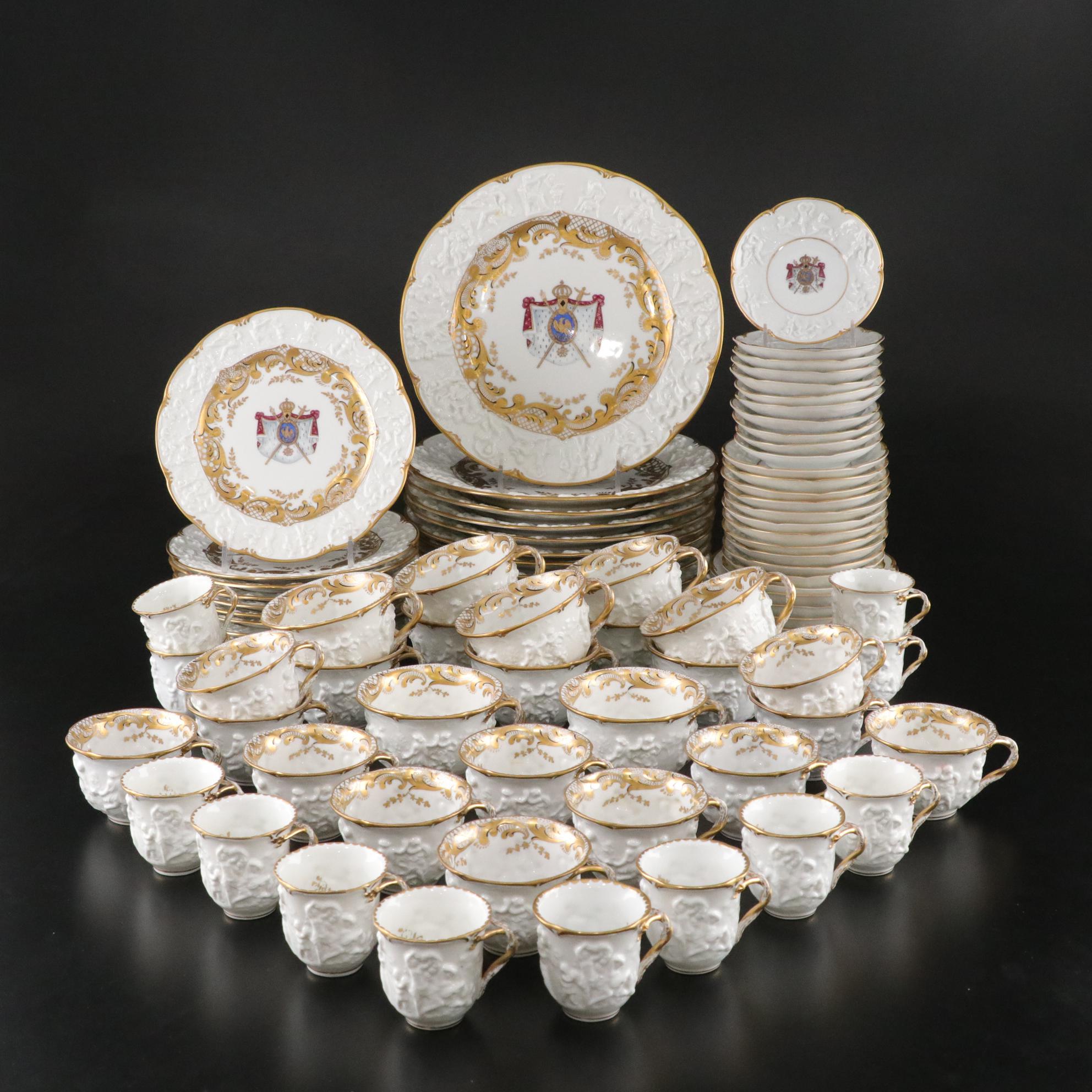 Ernst Bohne "Napoleon & Josephine" Porcelain Dinnerware Set