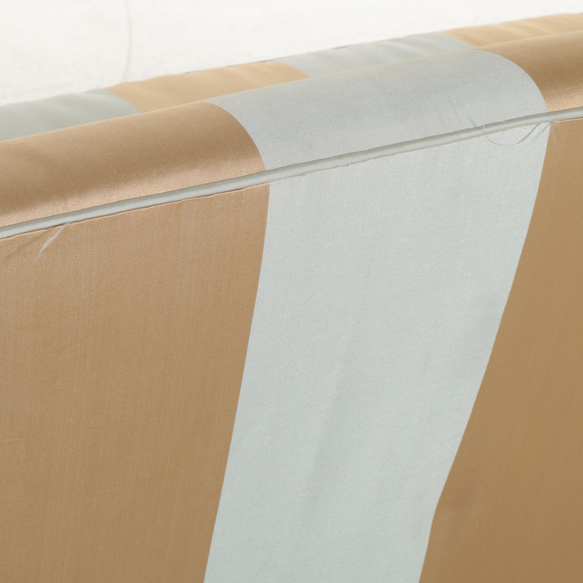 Georgian Style Upholstered Sofa with Rolled Arms, Mid to Late 20th Century