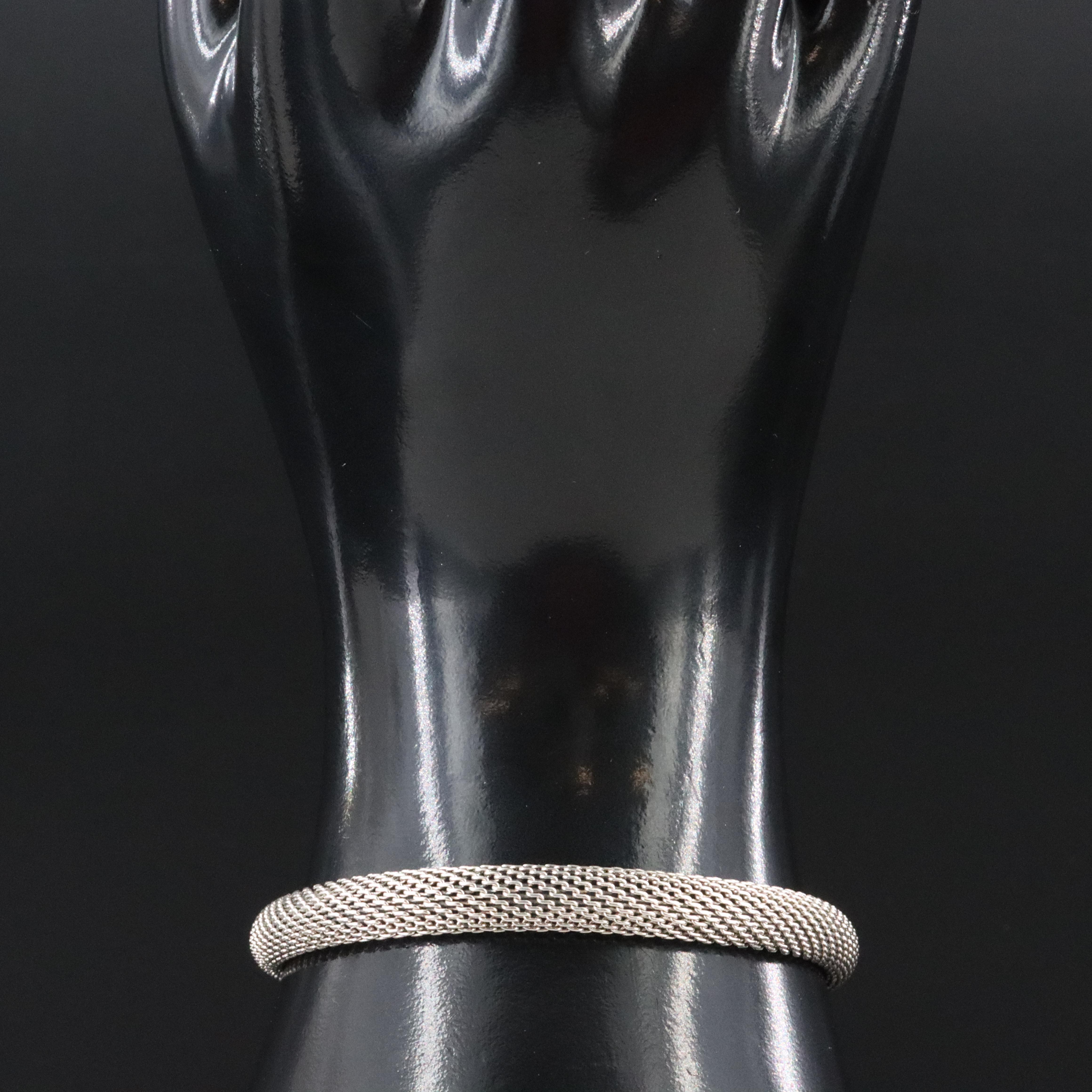 JAI by John Hardy Sterling Pink Sapphire Mesh Bracelet