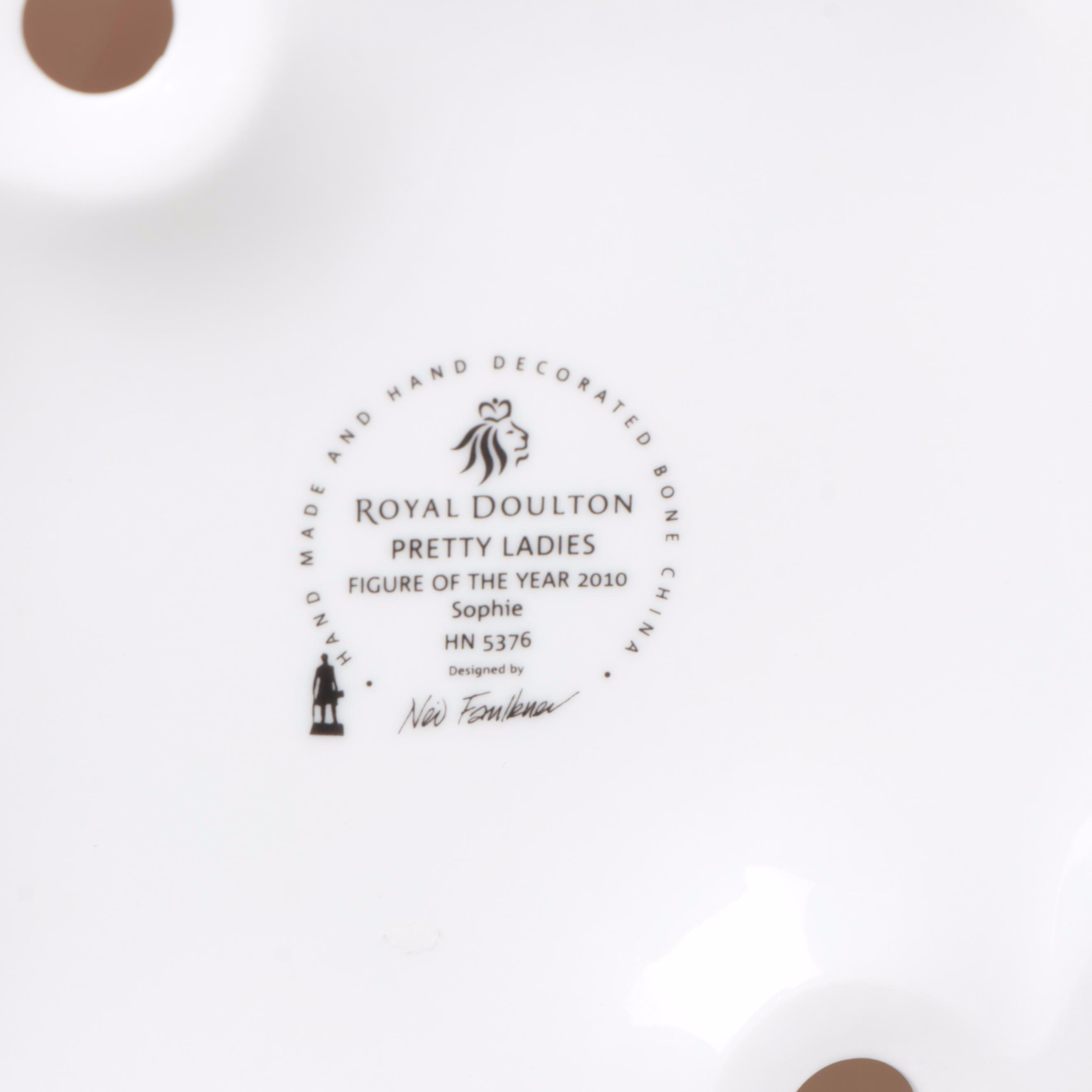 Royal Doulton "Pretty Ladies - Sophie" Porcelain Figurine, 2010