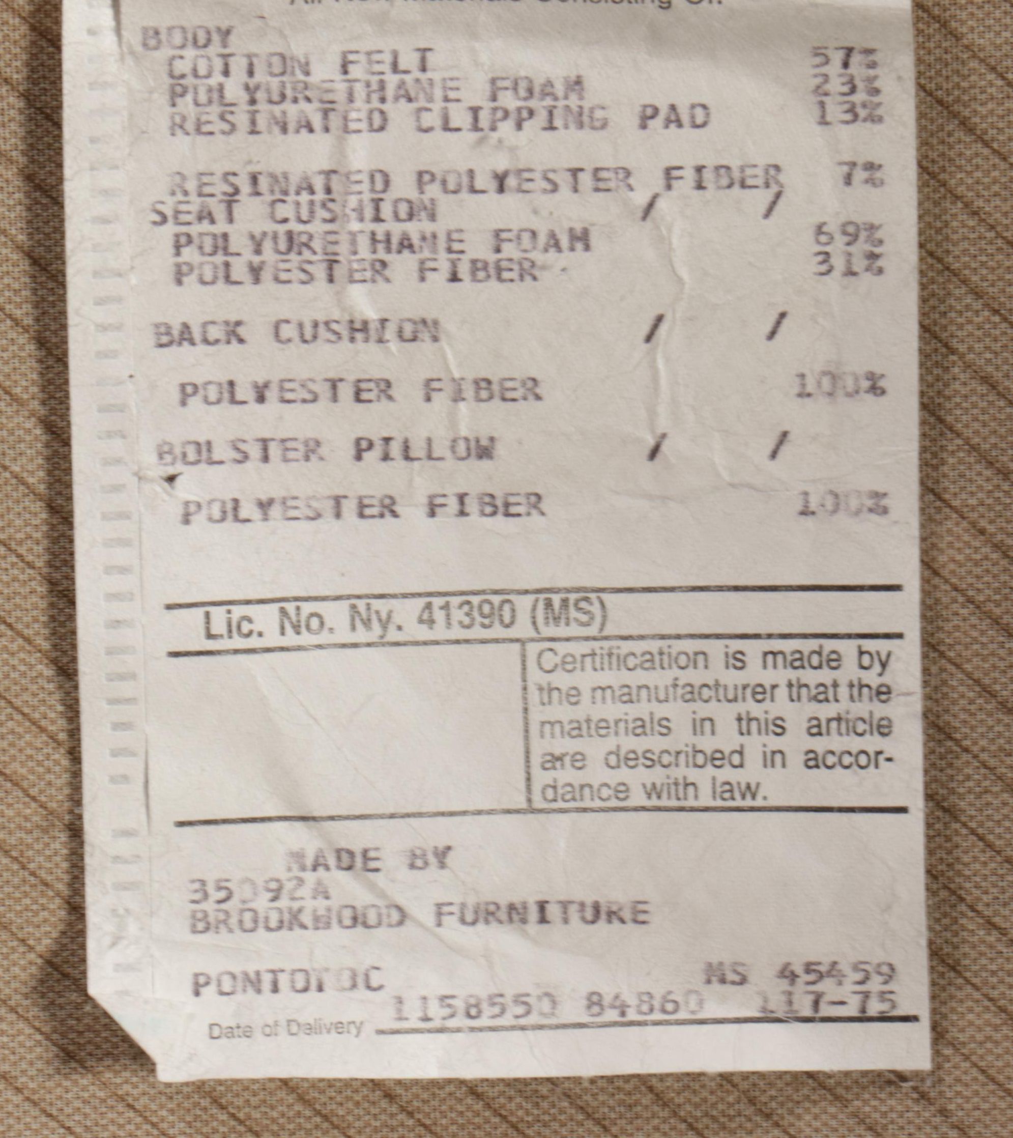 Brookwood Furniture Upholstered Sofa and Loveseat, Late 20th Century