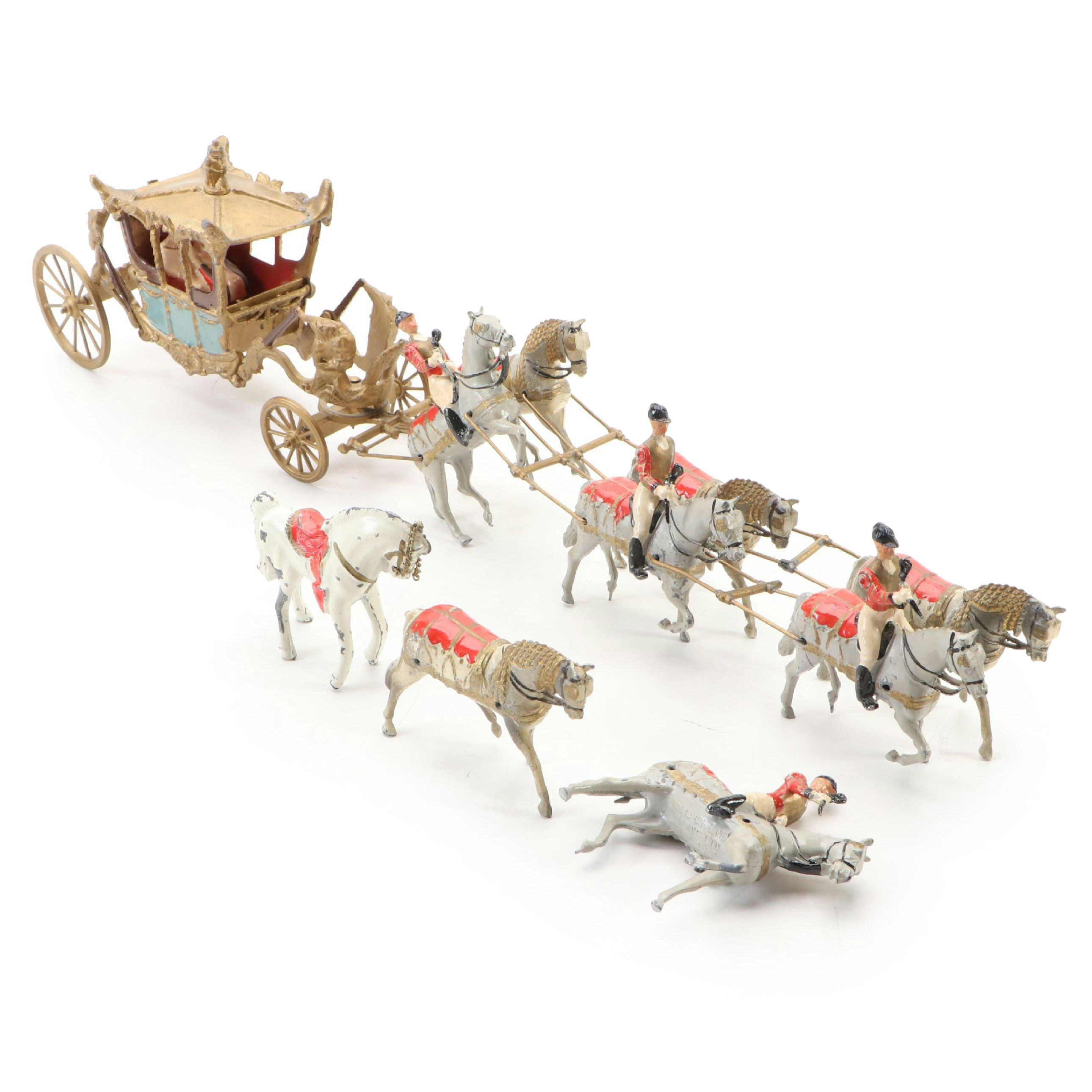 Britains Hand-Painted Metal Coronation Coach and Horses