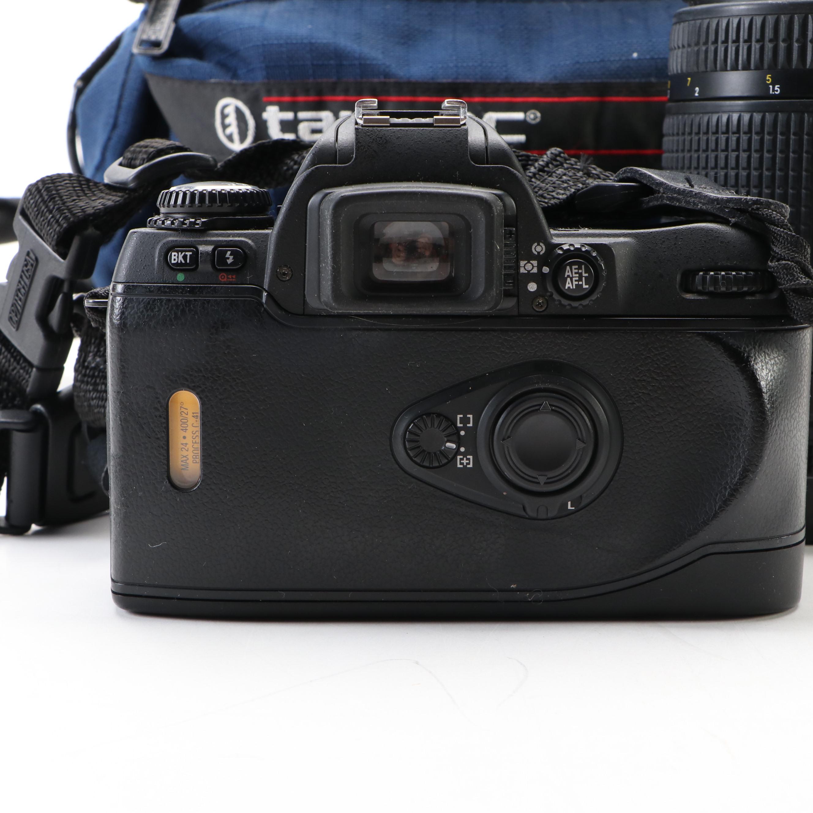 Nikon N80 SLR Camera with Filters, Lens and Camera Bag